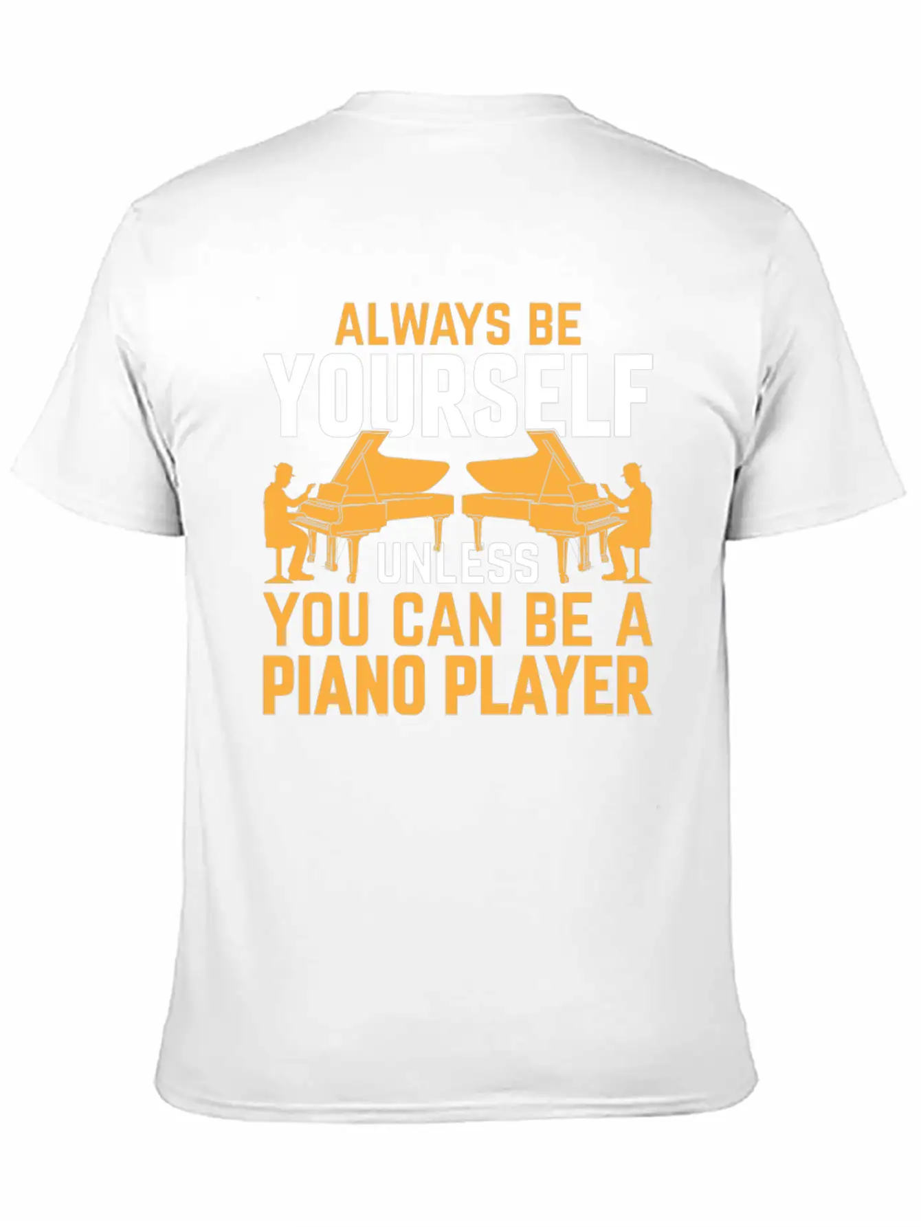 Piano Musician Pianist - Funny Piano Player Lightweight Cotton T-Shirt – Daily Comfort Graphic Shirt