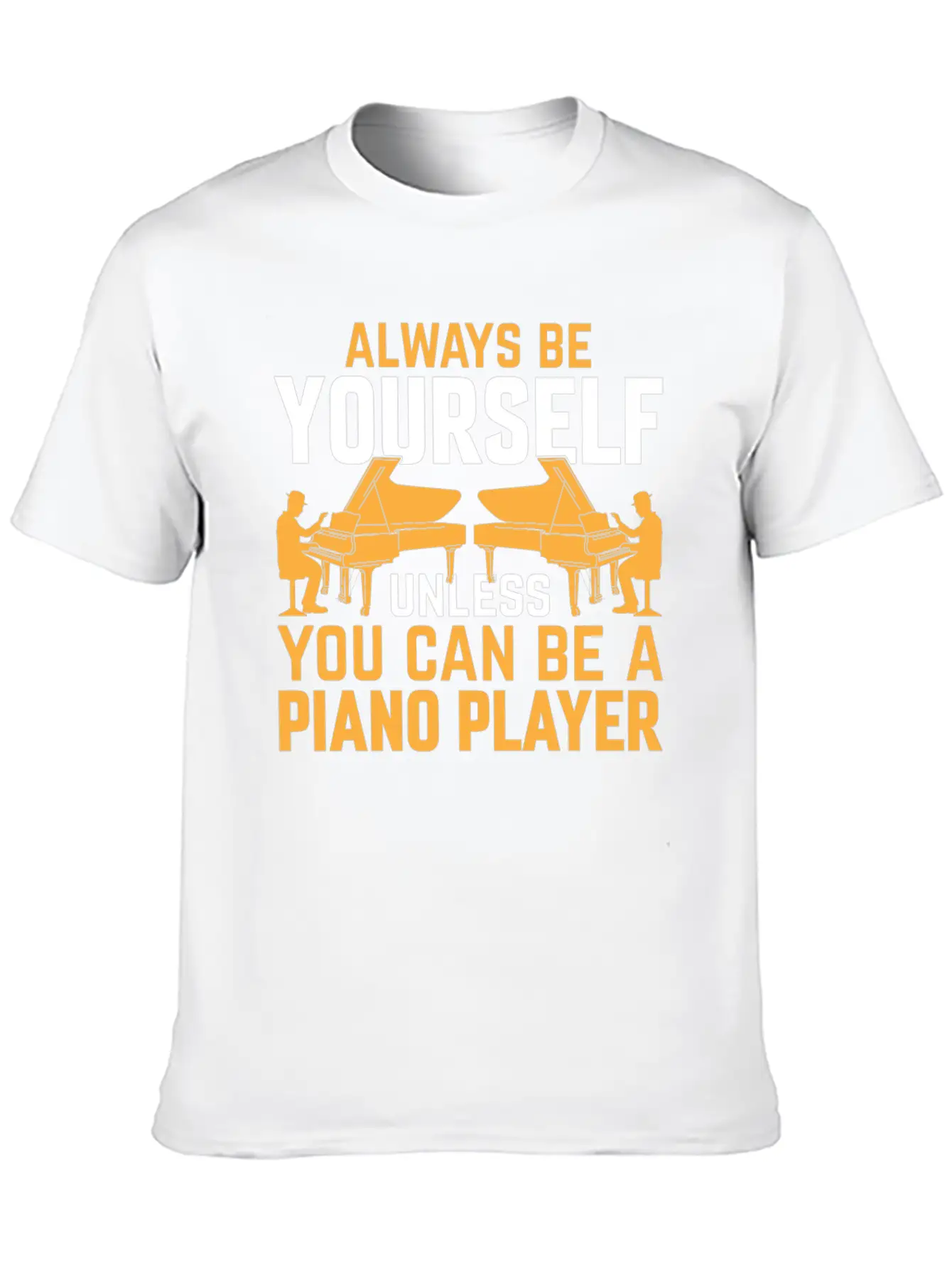 Piano Musician Pianist - Funny Piano Player Lightweight Cotton T-Shirt – Daily Comfort Graphic Shirt