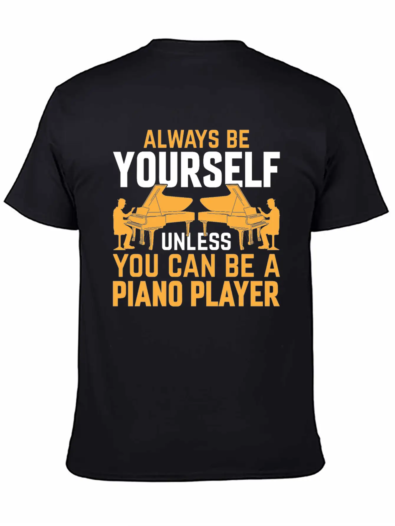 Piano Musician Pianist - Funny Piano Player Lightweight Cotton T-Shirt – Daily Comfort Graphic Shirt
