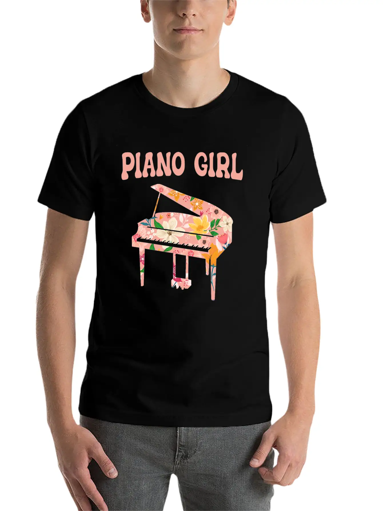 Piano Musician Pianist Keyboard Unisex Casual T-Shirt – Clean Design For Daily Comfort
