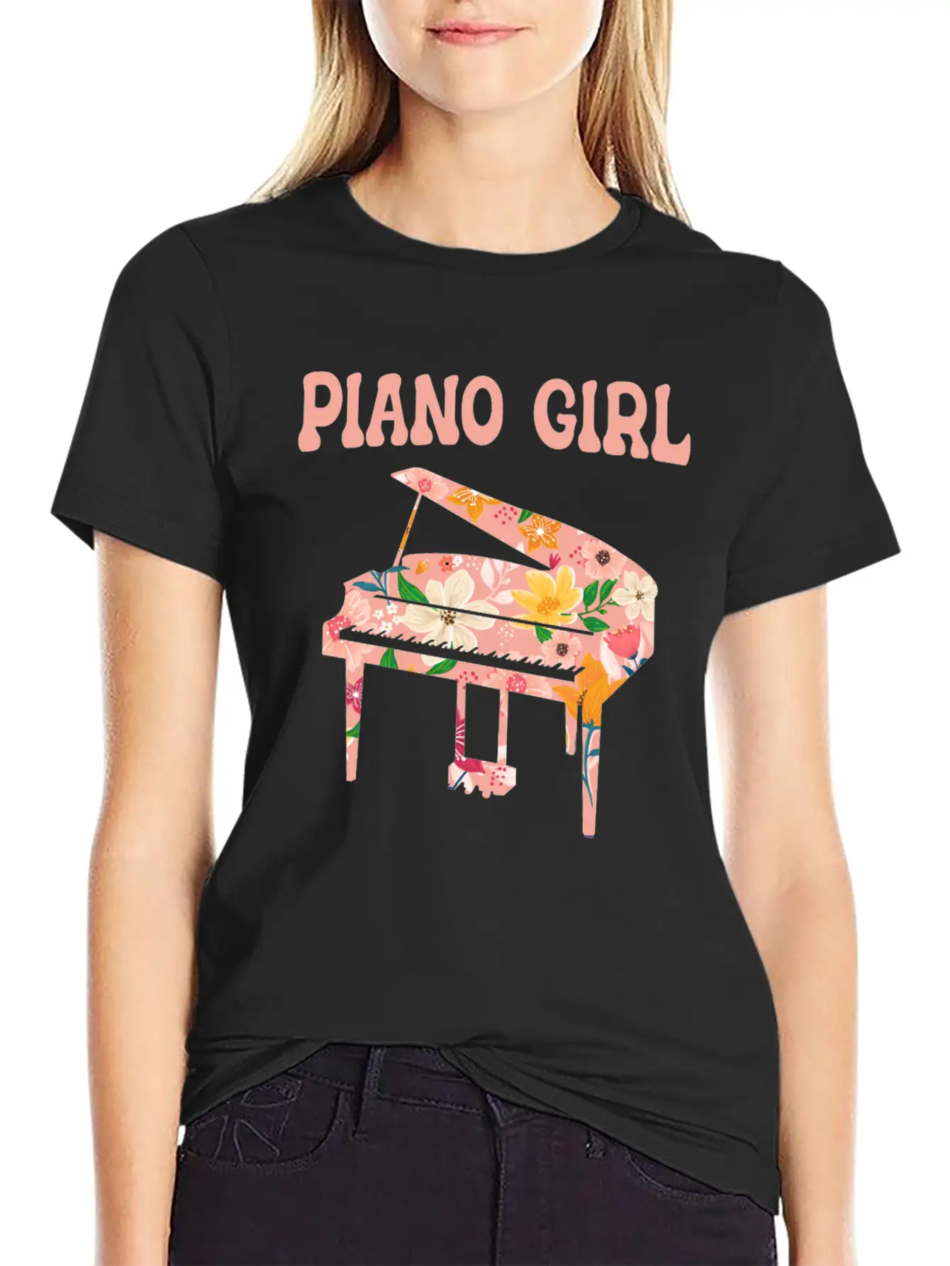 Piano Musician Pianist Keyboard Unisex Casual T-Shirt – Clean Design For Daily Comfort