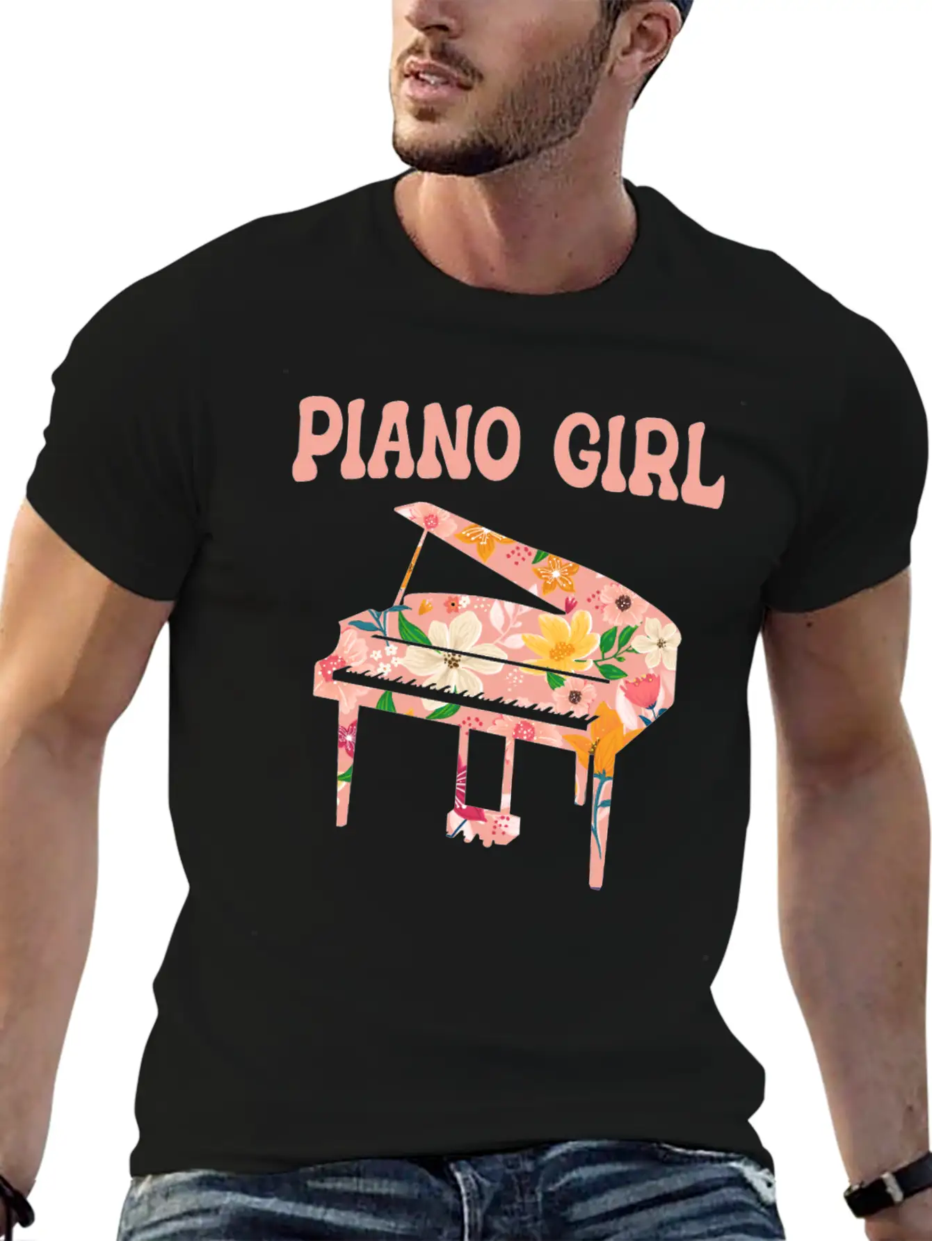 Piano Musician Pianist Keyboard Unisex Casual T-Shirt – Clean Design For Daily Comfort