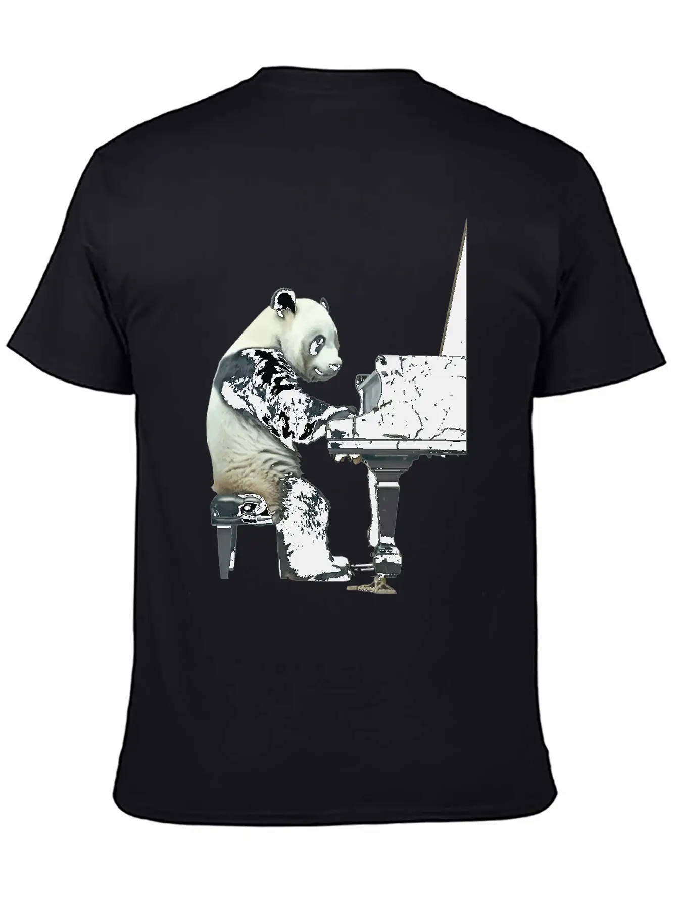 Piano Panda Relaxed Everyday Tee – Lightweight And Durable Cotton
