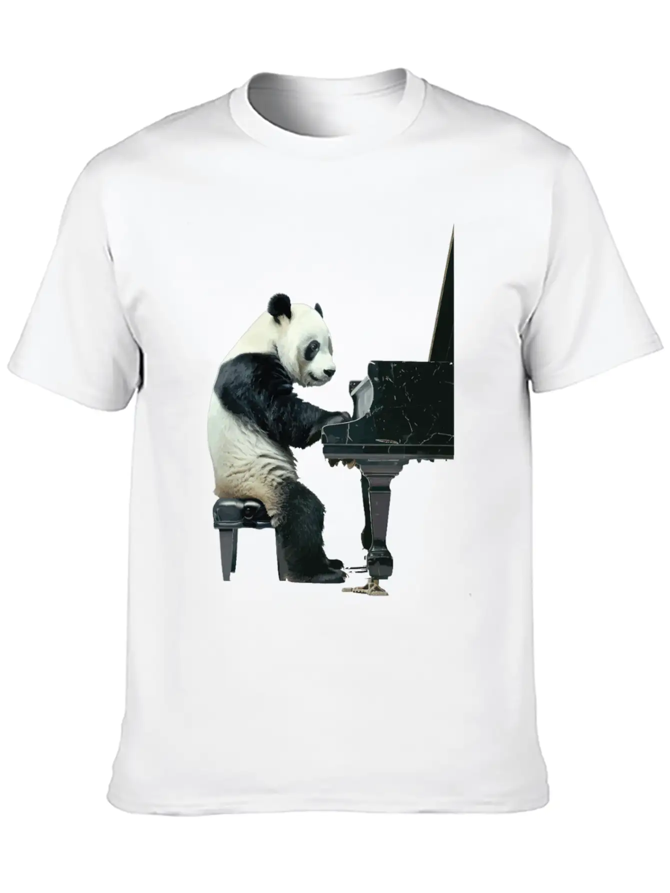 Piano Panda Relaxed Everyday Tee – Lightweight And Durable Cotton