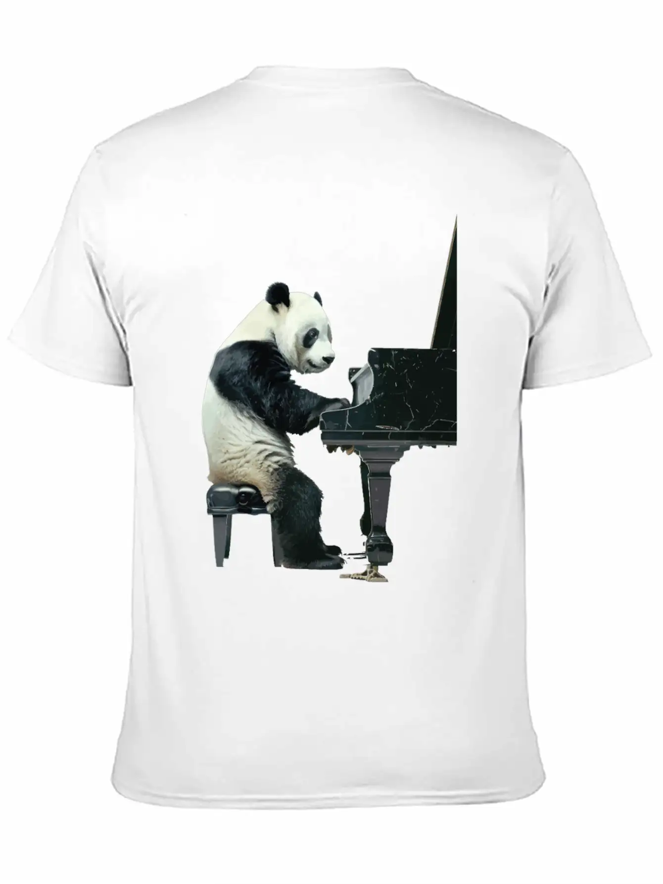 Piano Panda Relaxed Everyday Tee – Lightweight And Durable Cotton