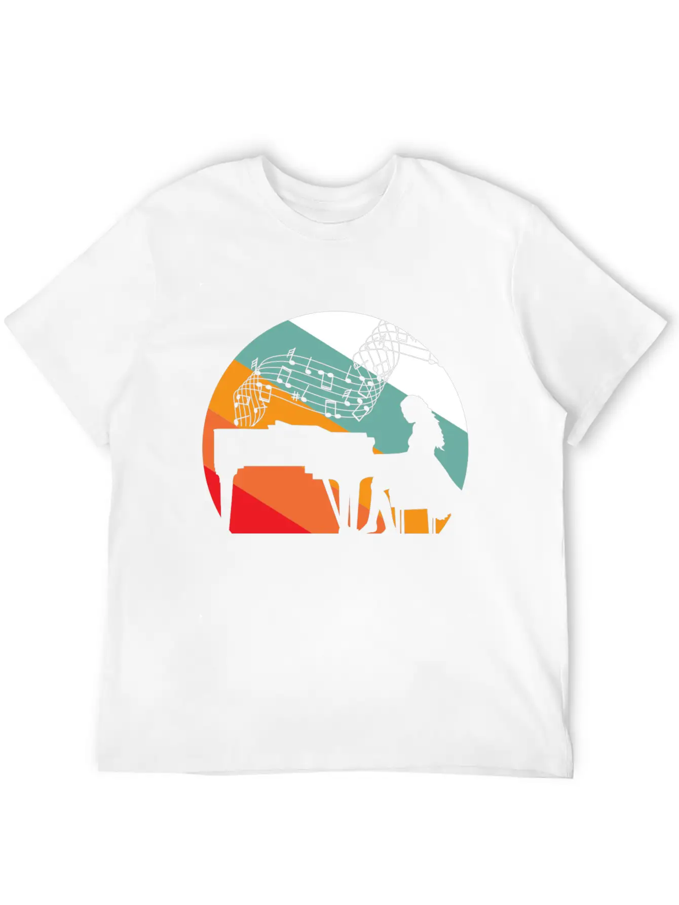 Piano Pianist Piano Pianist Woman Basic Graphic T-Shirt – Daily Comfort In Soft Cotton