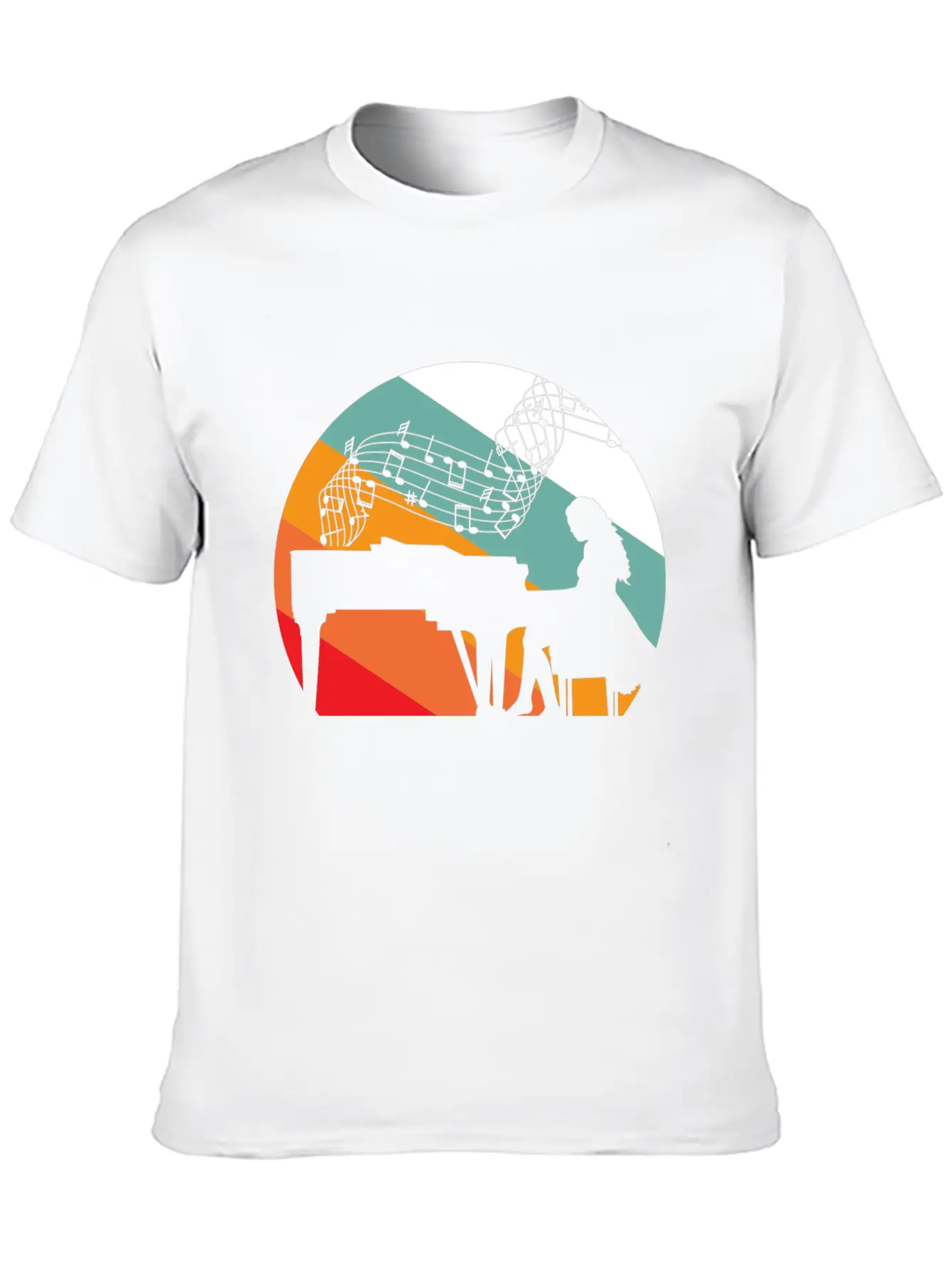 Piano Pianist Piano Pianist Woman Basic Graphic T-Shirt – Daily Comfort In Soft Cotton