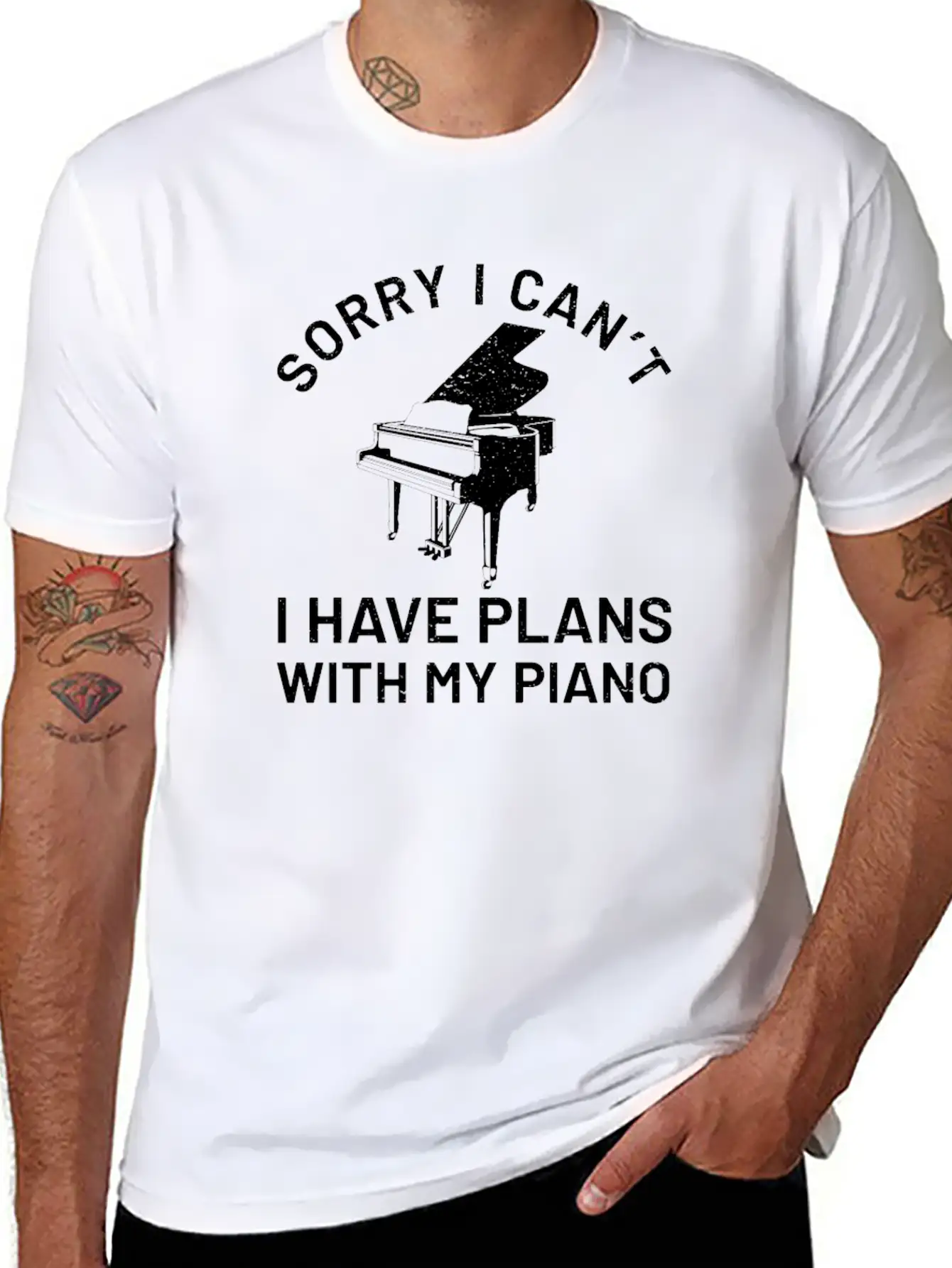 Piano Piano Pianist Keyboard Classic Basic Graphic T-Shirt – Daily Comfort In Soft Cotton