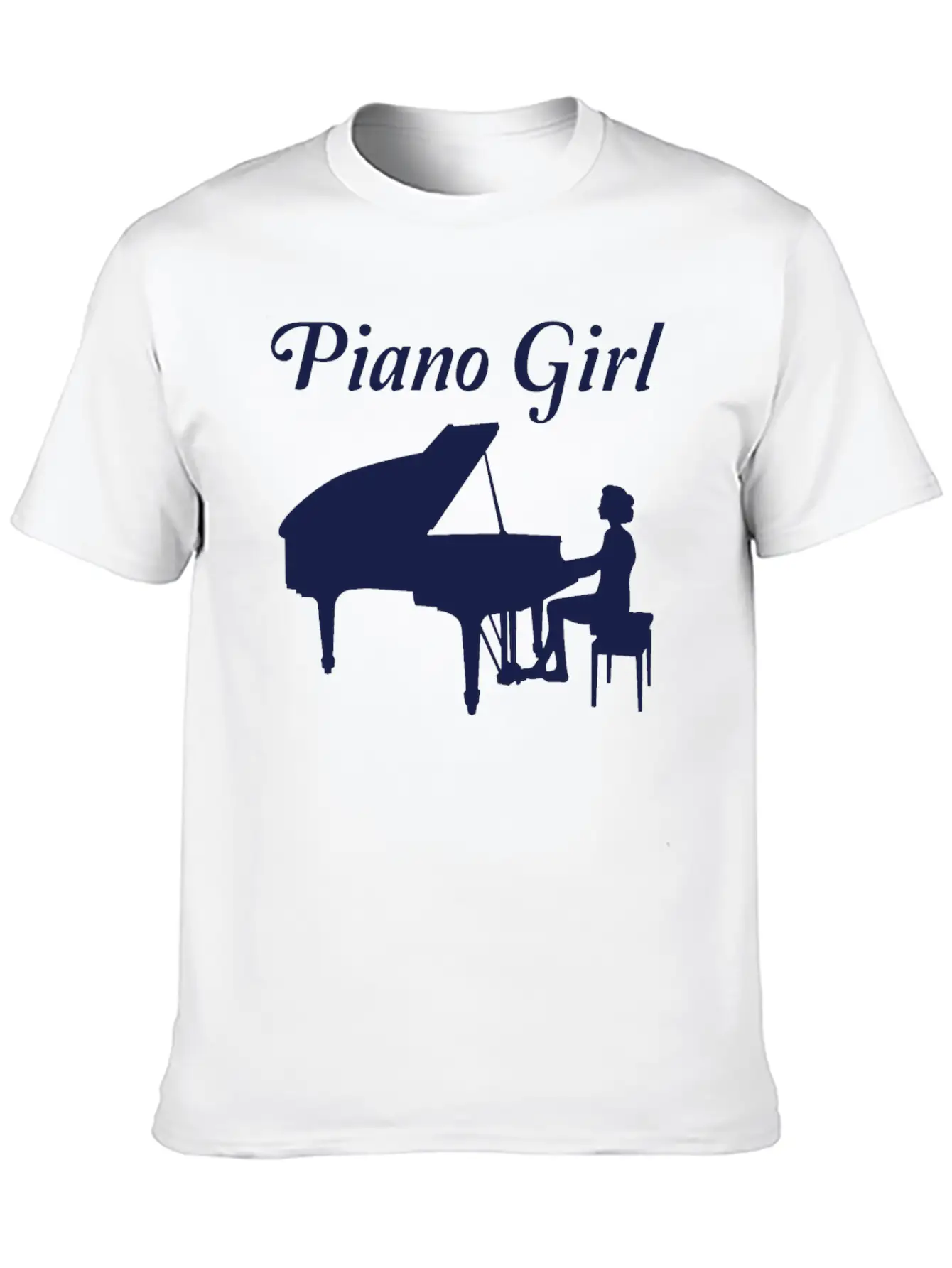 Piano Player Grand Piano Pianist Women Girls Gift Stylish Everyday T-Shirt – Unisex Basic Cotton Tee