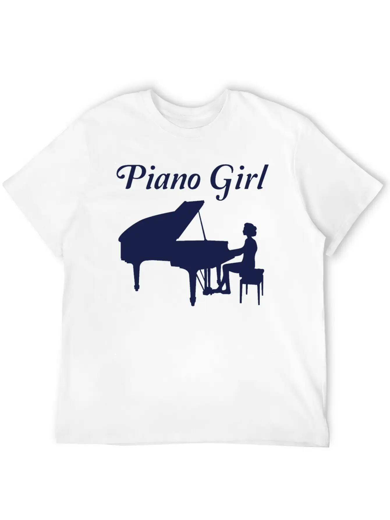 Piano Player Grand Piano Pianist Women Girls Gift Stylish Everyday T-Shirt – Unisex Basic Cotton Tee
