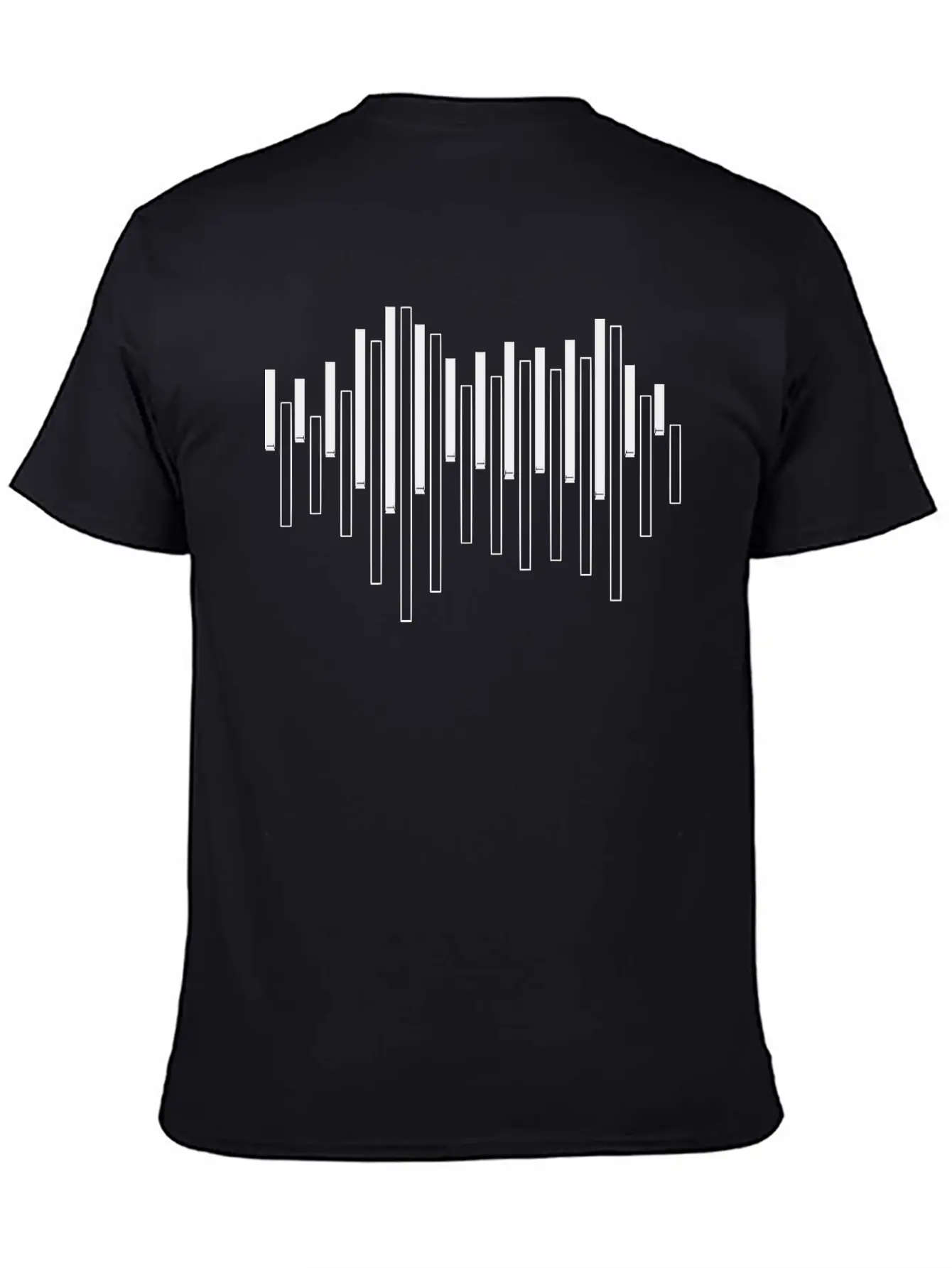 Piano Sound Wave Unisex Casual T-Shirt – Clean Design For Daily Comfort