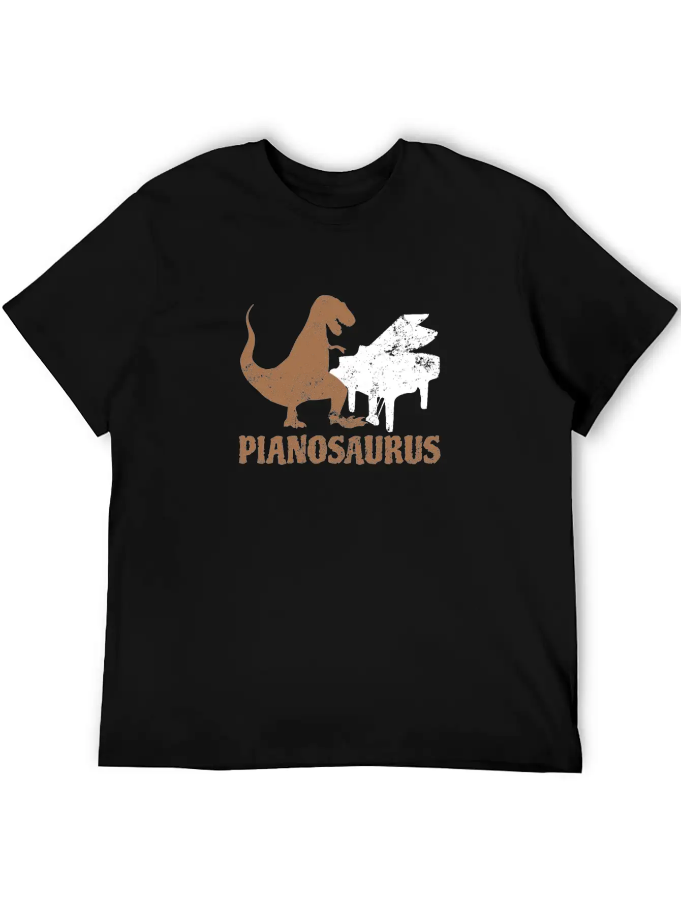 Piano Teacher Pianosaurus Dinosaur Gift Lightweight Cotton T-Shirt – Daily Comfort Graphic Shirt