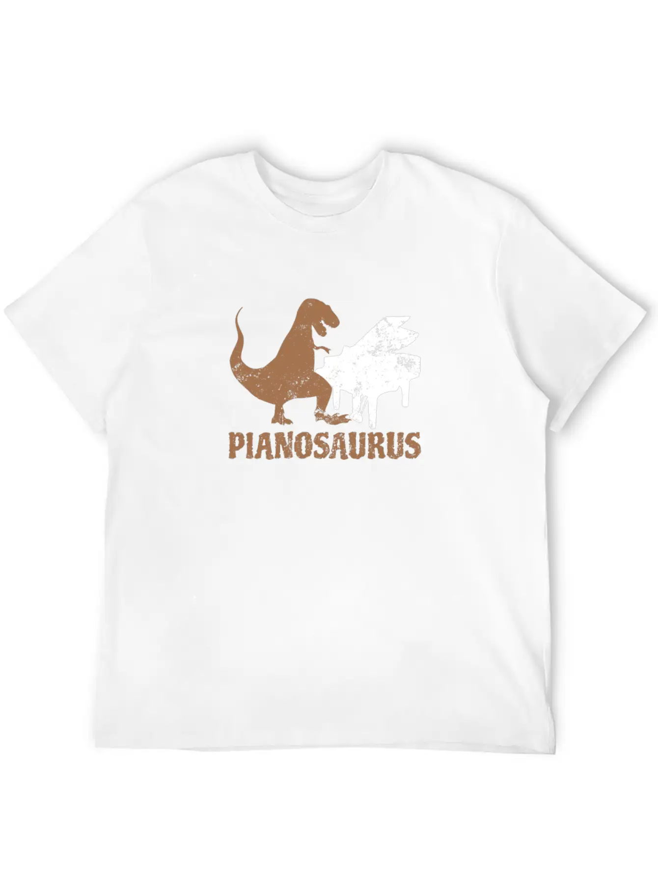 Piano Teacher Pianosaurus Dinosaur Gift Lightweight Cotton T-Shirt – Daily Comfort Graphic Shirt