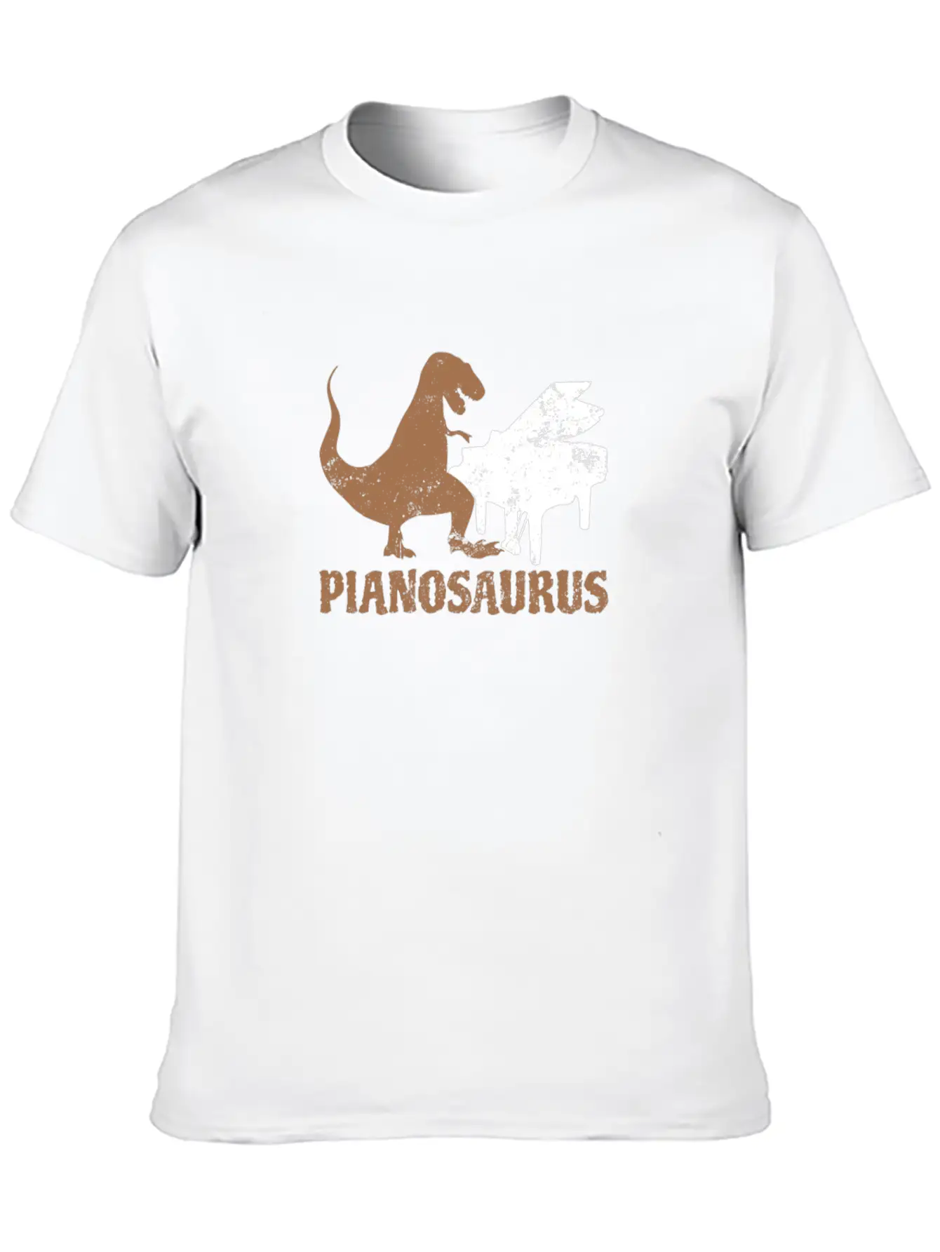Piano Teacher Pianosaurus Dinosaur Gift Lightweight Cotton T-Shirt – Daily Comfort Graphic Shirt