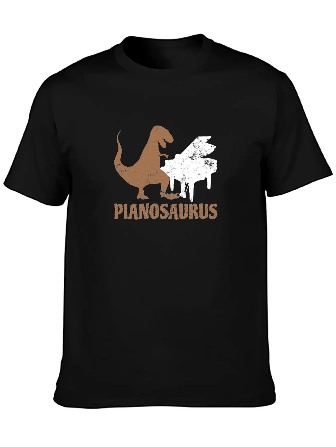 Piano Teacher Pianosaurus Dinosaur Gift Lightweight Cotton T-Shirt – Daily Comfort Graphic Shirt