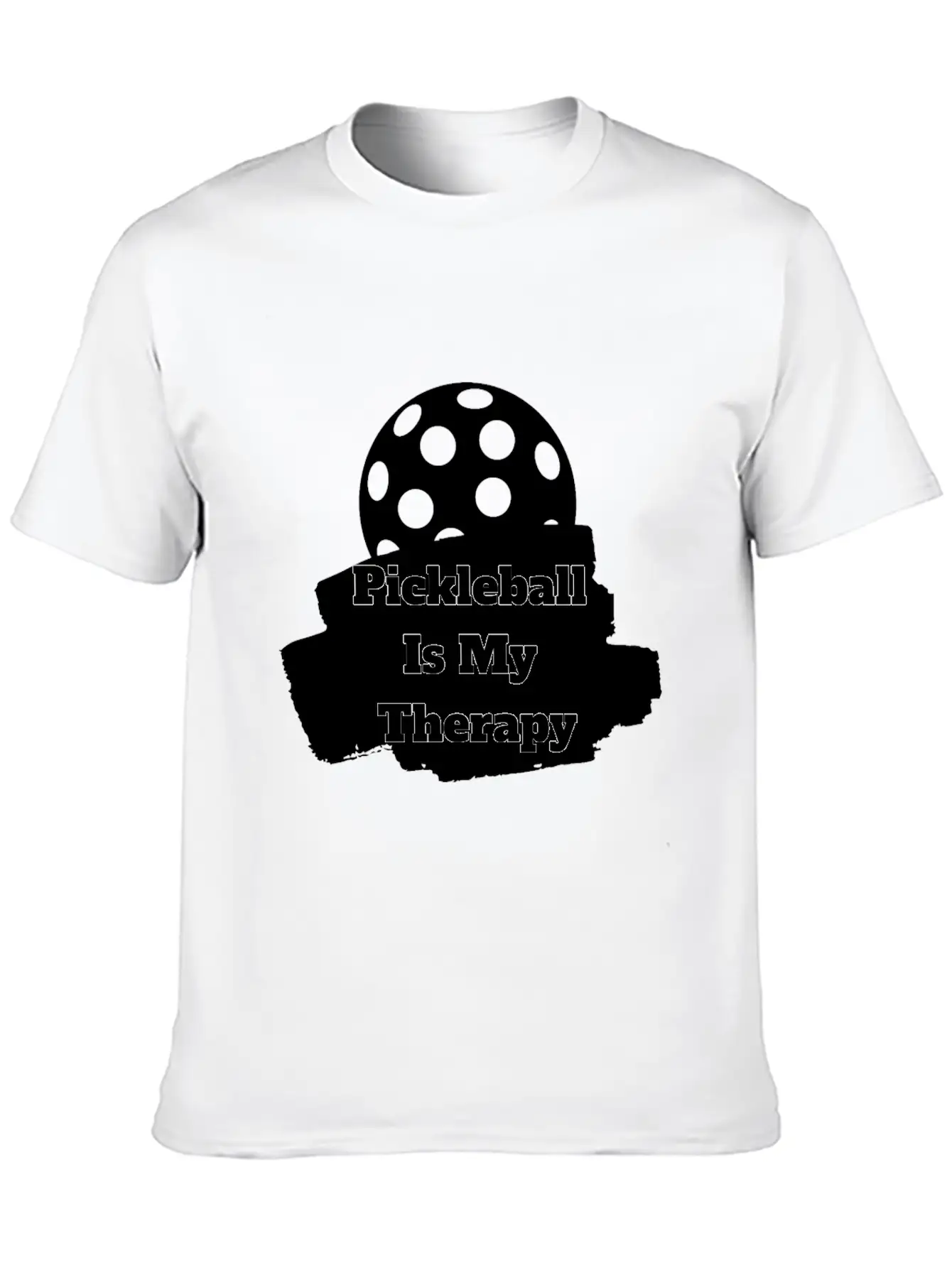 Pickleball Is My Therapy Lightweight Cotton T-Shirt – Daily Comfort Graphic Shirt