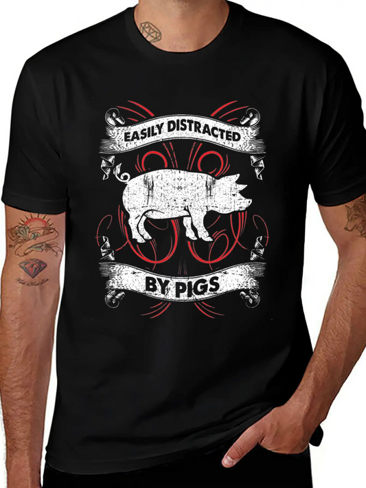 Pig Farming Animals Soft Cotton Short Sleeve Tee – Unisex Wardrobe Staple