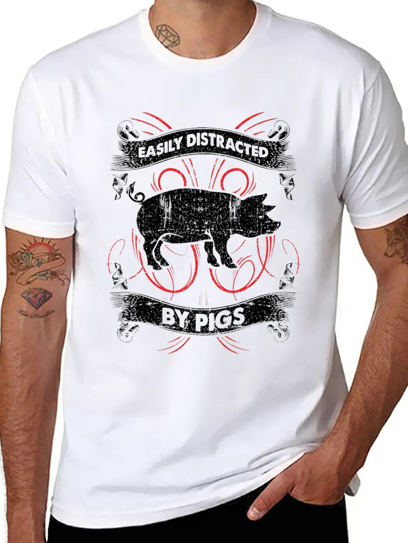 Pig Farming Animals Soft Cotton Short Sleeve Tee – Unisex Wardrobe Staple