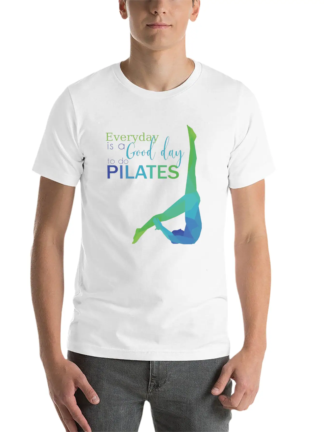 Pilates Exercise Lightweight Cotton T-Shirt – Daily Comfort Graphic Shirt