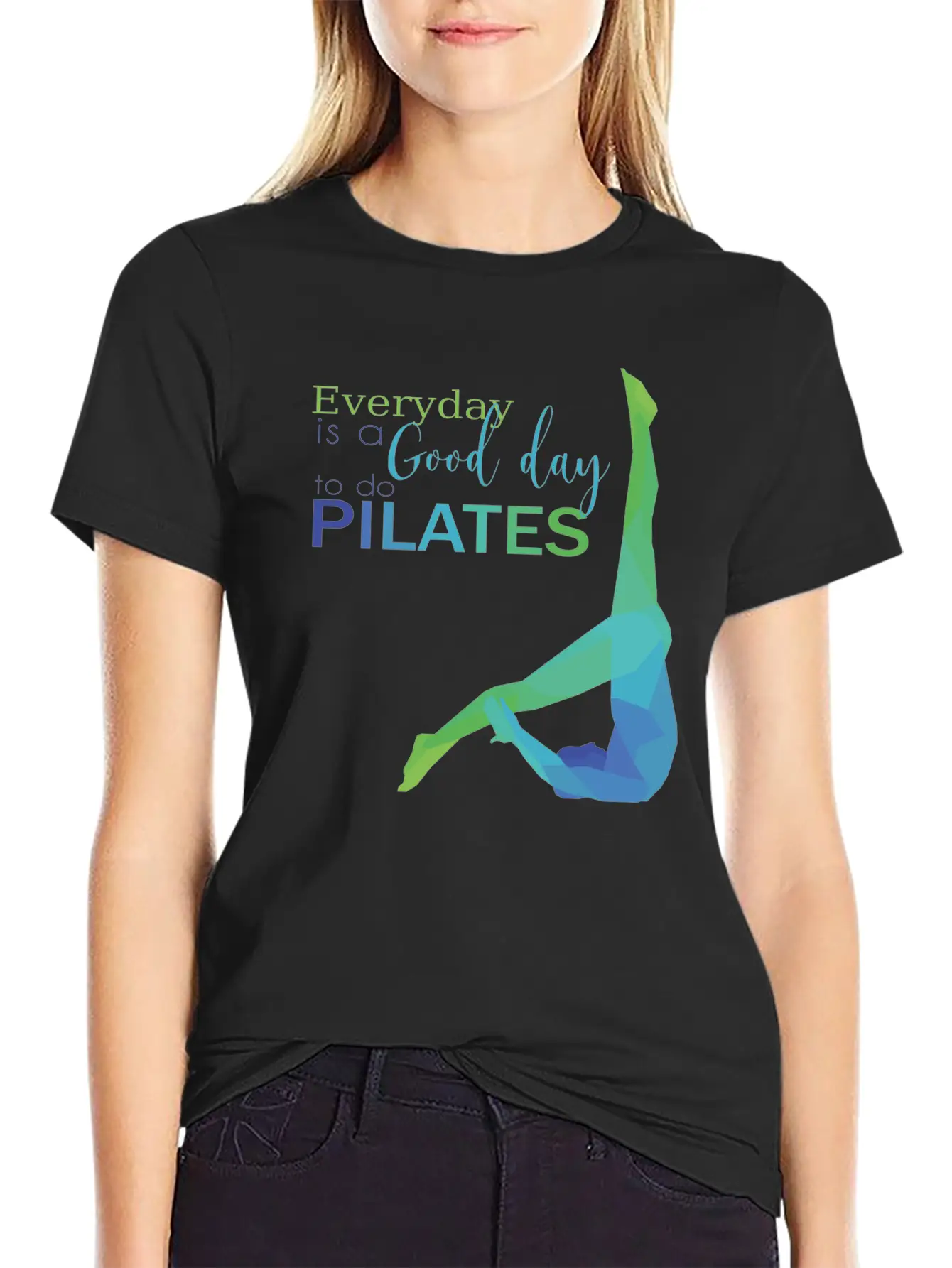 Pilates Exercise Lightweight Cotton T-Shirt – Daily Comfort Graphic Shirt