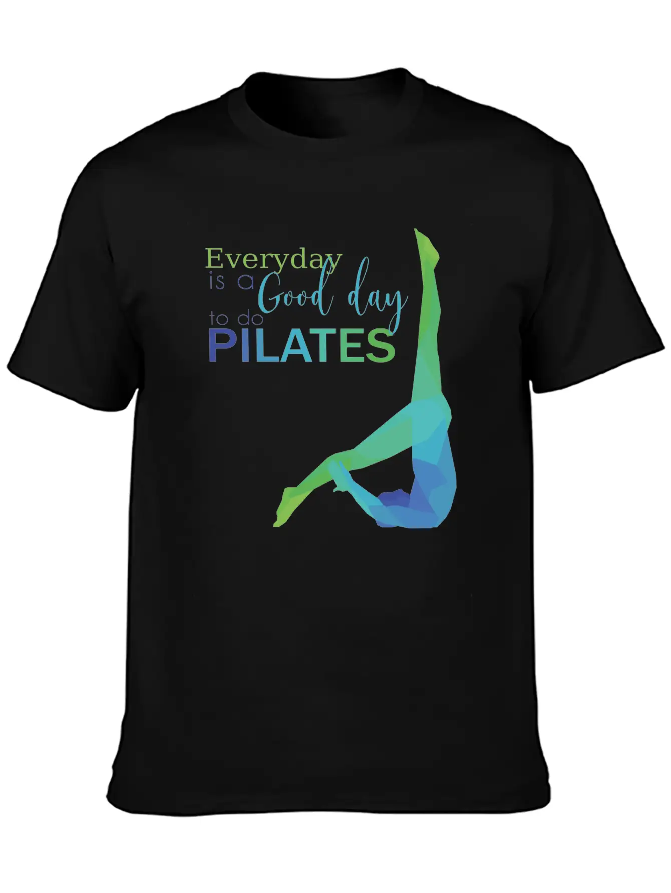 Pilates Exercise Lightweight Cotton T-Shirt – Daily Comfort Graphic Shirt