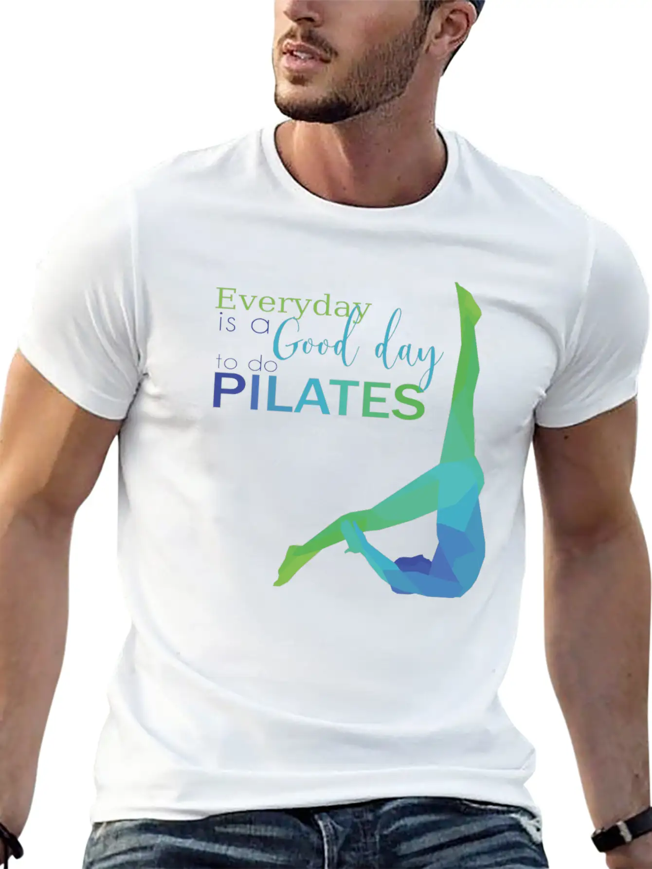 Pilates Exercise Lightweight Cotton T-Shirt – Daily Comfort Graphic Shirt