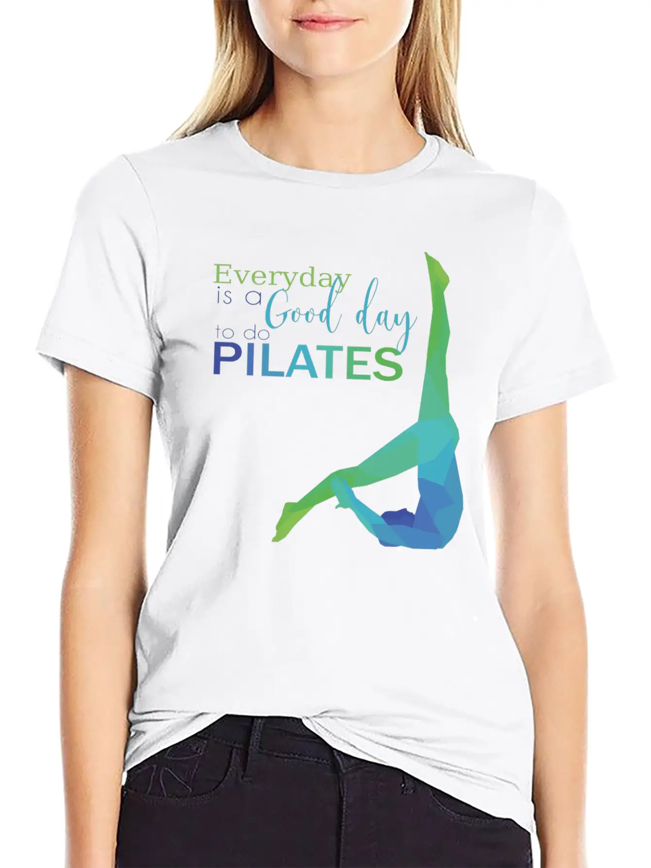 Pilates Exercise Lightweight Cotton T-Shirt – Daily Comfort Graphic Shirt