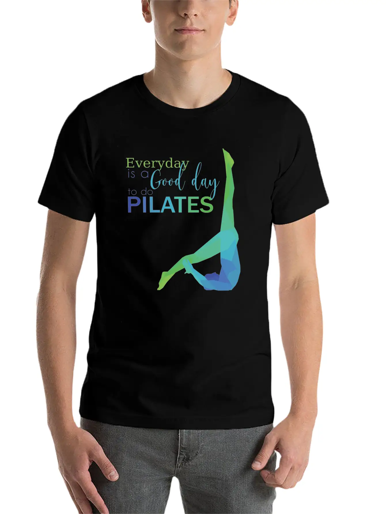 Pilates Exercise Lightweight Cotton T-Shirt – Daily Comfort Graphic Shirt