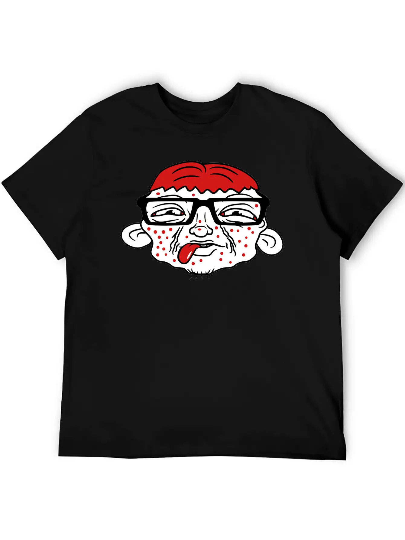 Pimple Hornpink Acne Disgusting Nerd Ugly Man Face Unisex Casual T-Shirt – Clean Design For Daily Comfort