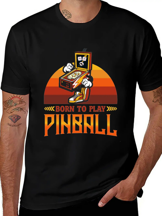 Pinball, Pinball Pinball Enthusiast, Arcade, Comfortable Minimalist Graphic Tee – Summer Style Essential