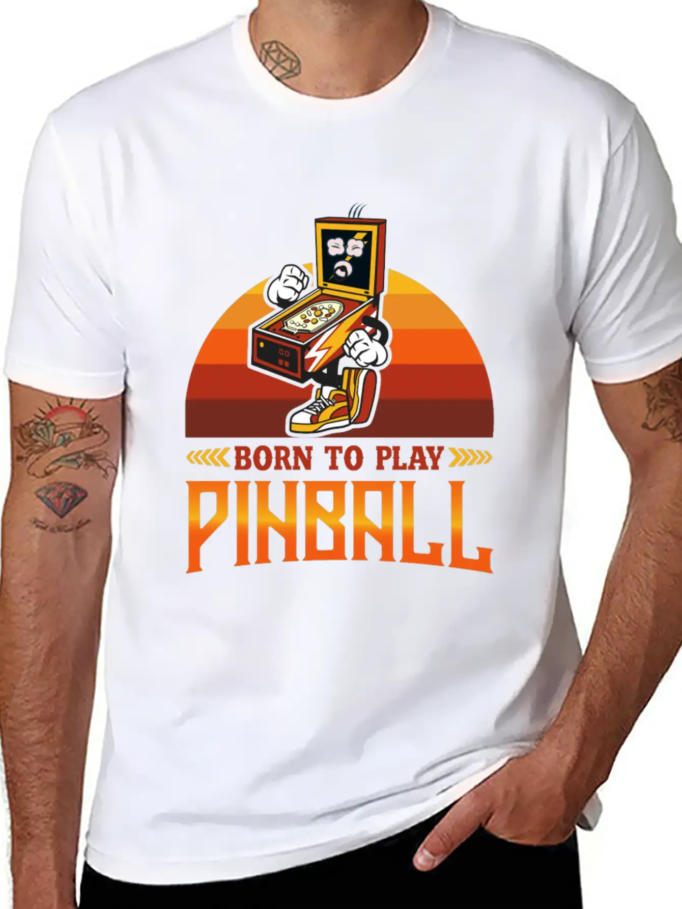 Pinball, Pinball Pinball Enthusiast, Arcade, Comfortable Minimalist Graphic Tee – Summer Style Essential