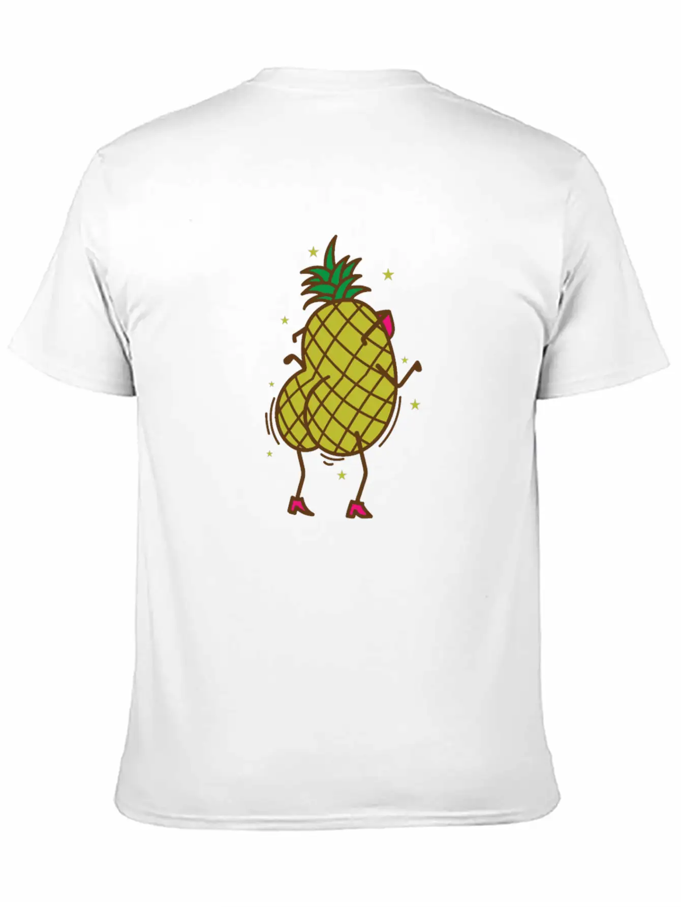 Pineapple Dancing Tropical Sweet Fruit Lightweight Cotton T-Shirt – Daily Comfort Graphic Shirt