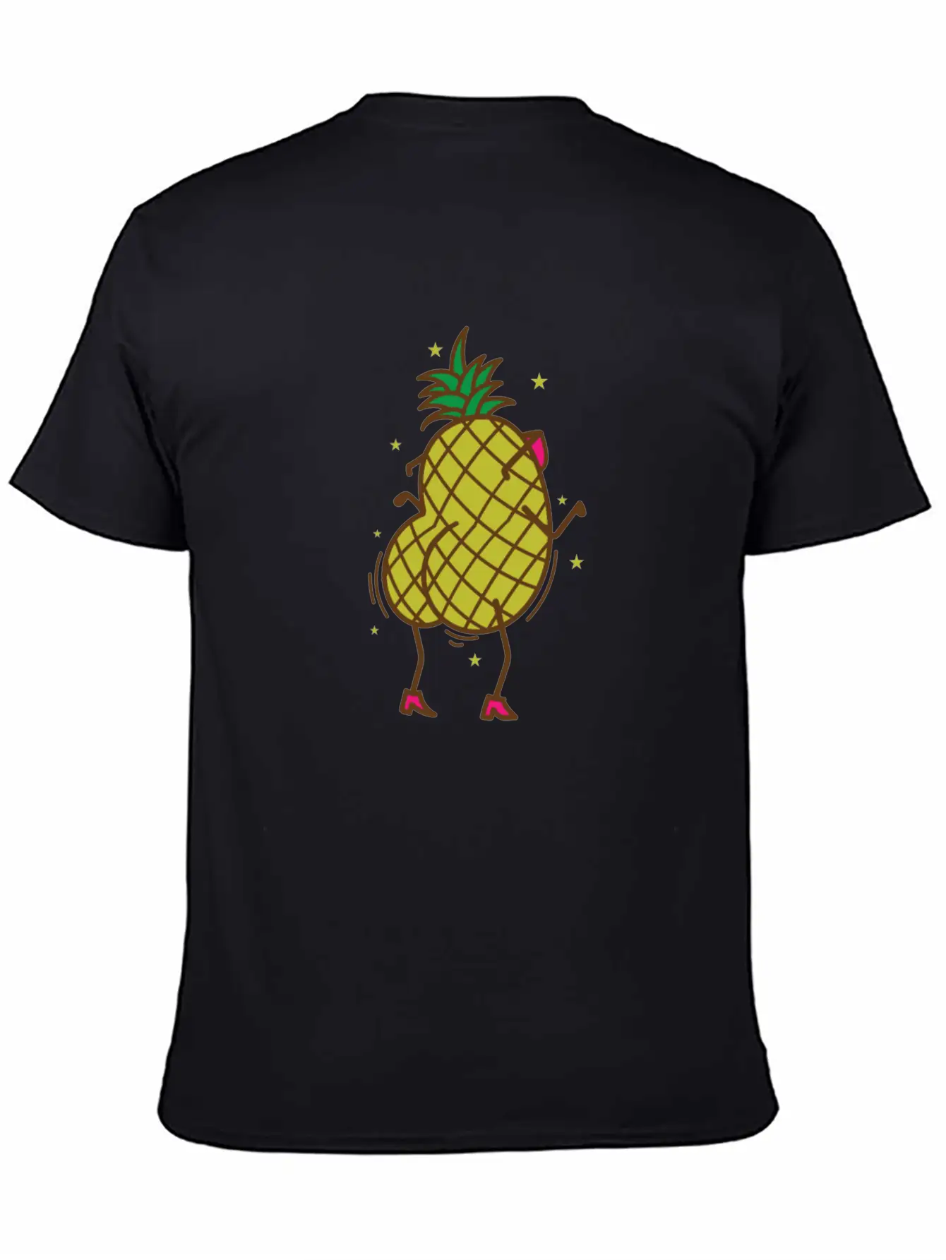 Pineapple Dancing Tropical Sweet Fruit Lightweight Cotton T-Shirt – Daily Comfort Graphic Shirt
