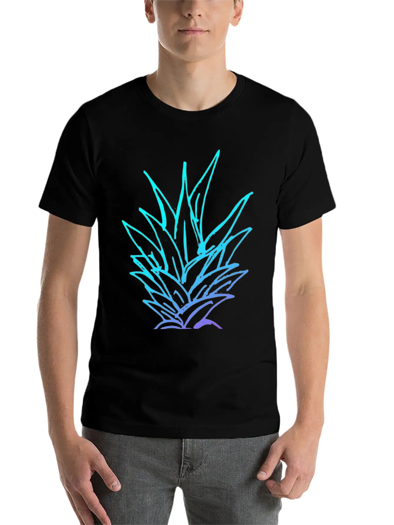 Pineapple Glow Classic Fit Graphic Tee For Daily Comfort – Unisex Cotton Shirt
