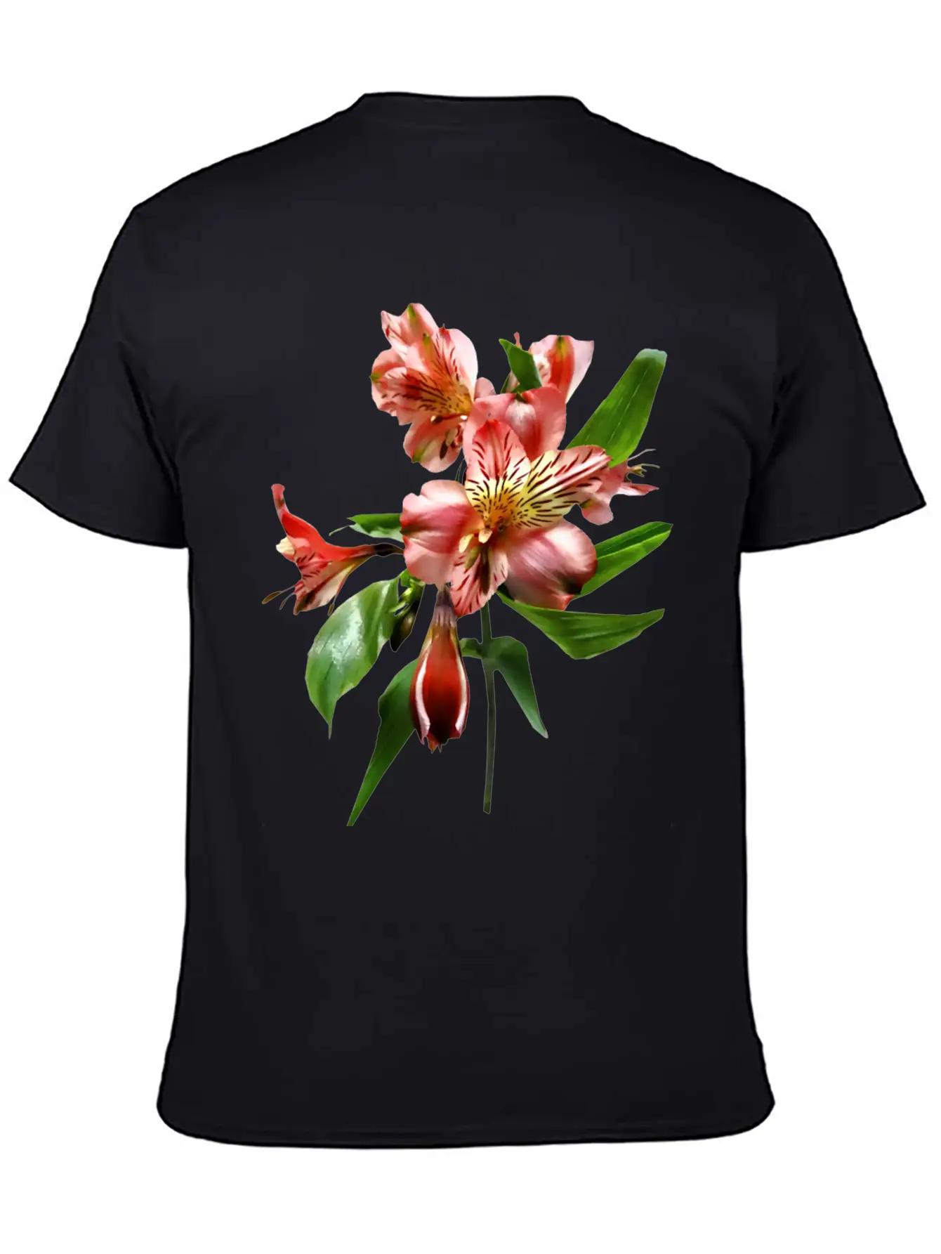 Pink Asiatic Lilies Closeup Unisex Casual T-Shirt – Clean Design For Daily Comfort