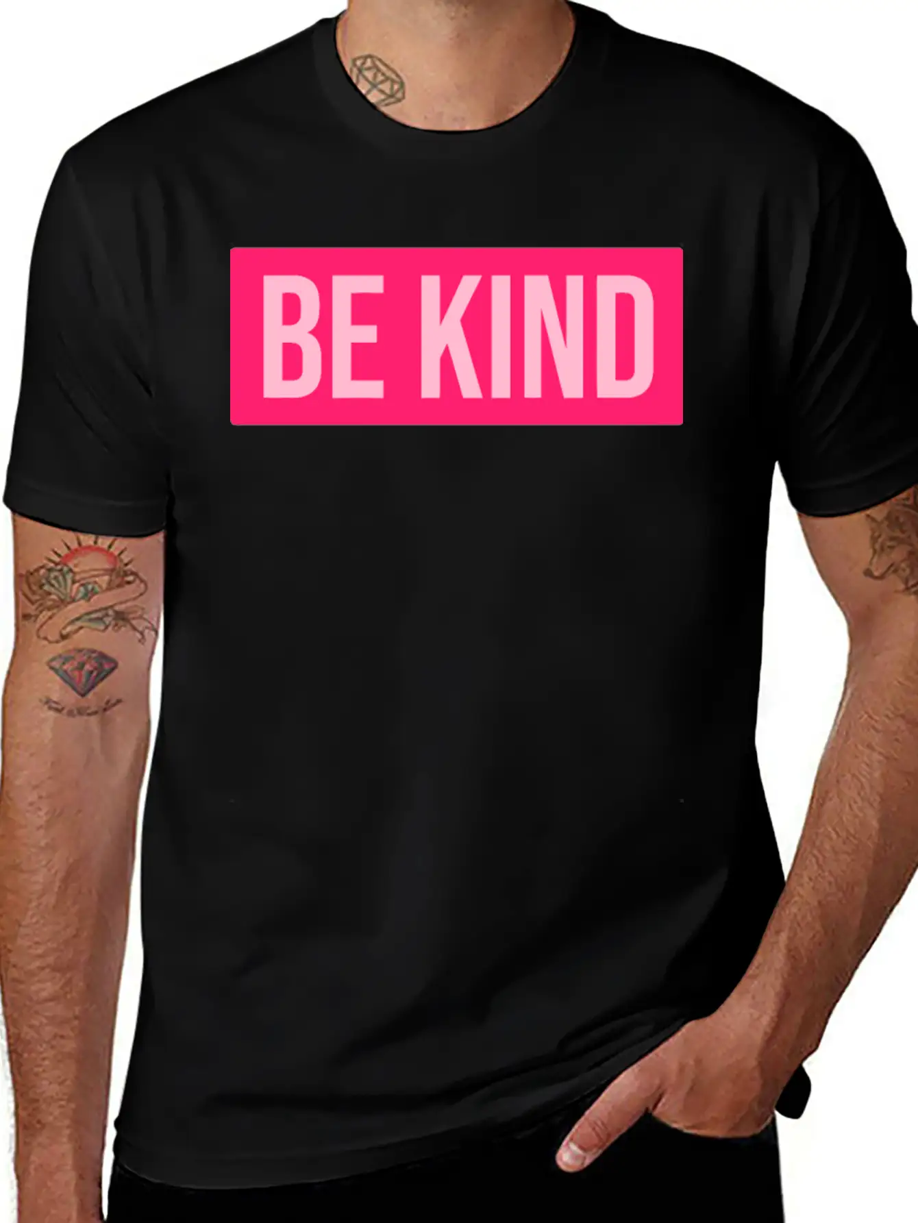 Pink Be Kind Unisex Casual T-Shirt – Clean Design For Daily Comfort