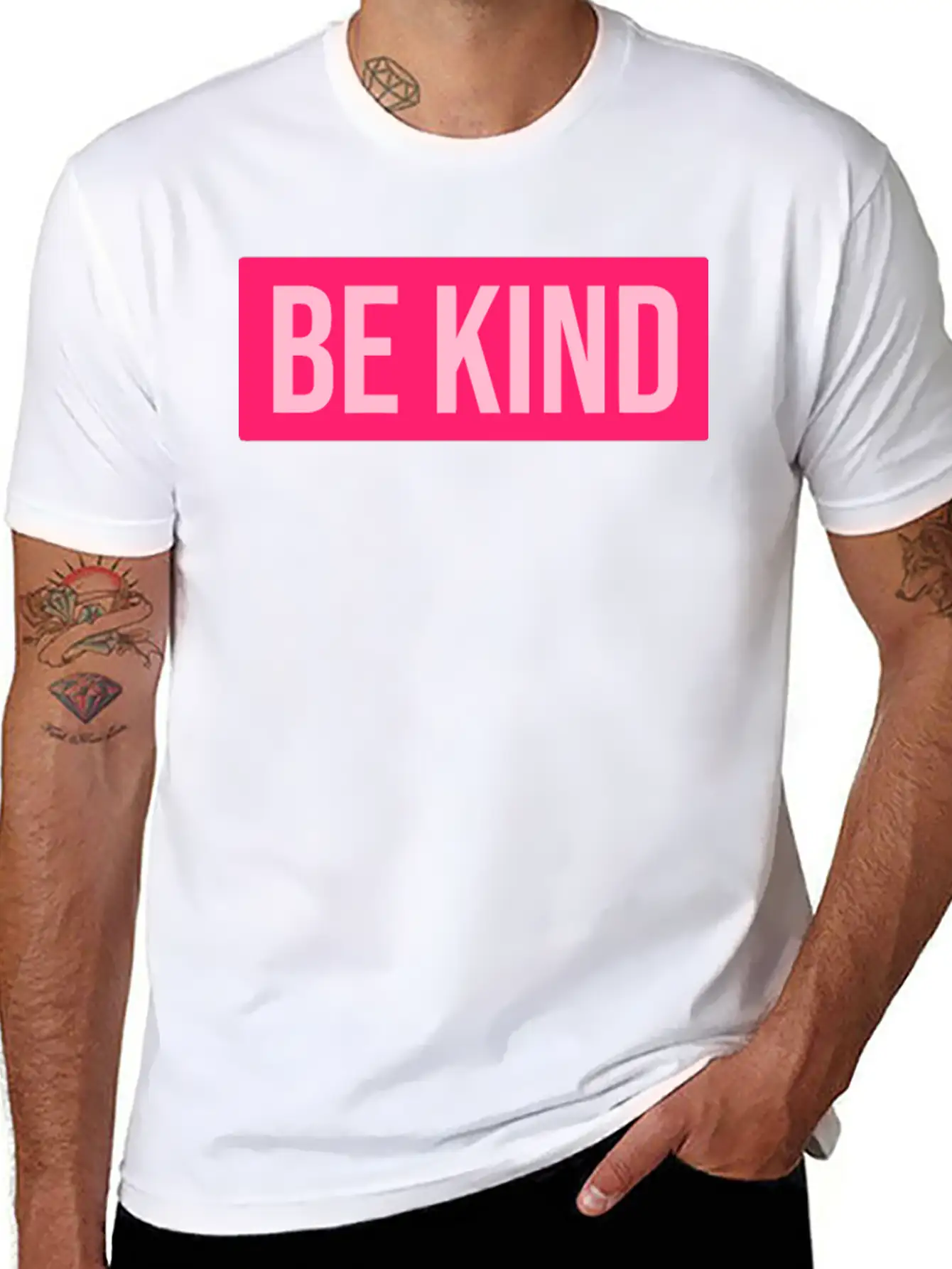 Pink Be Kind Unisex Casual T-Shirt – Clean Design For Daily Comfort