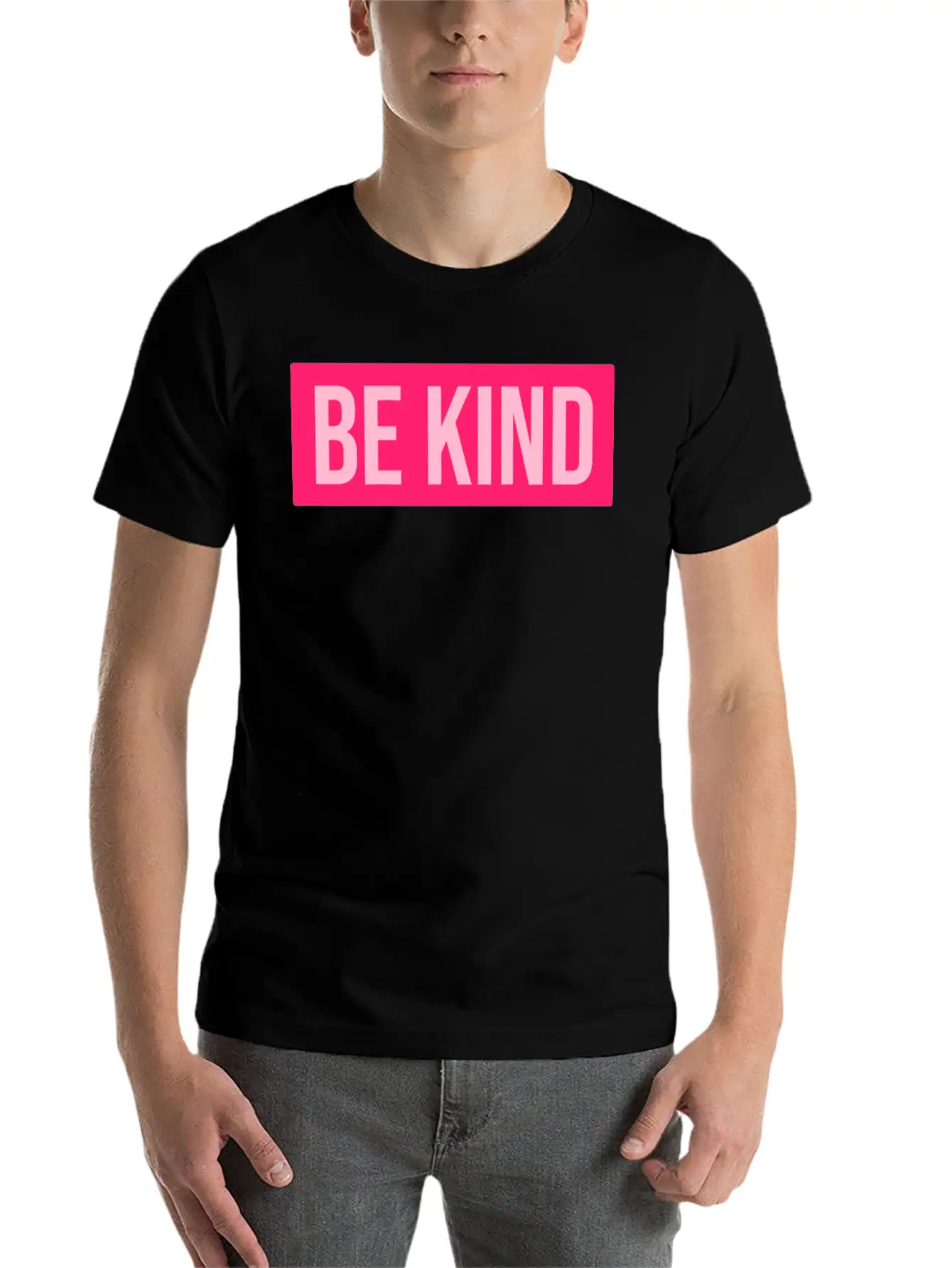 Pink Be Kind Unisex Casual T-Shirt – Clean Design For Daily Comfort