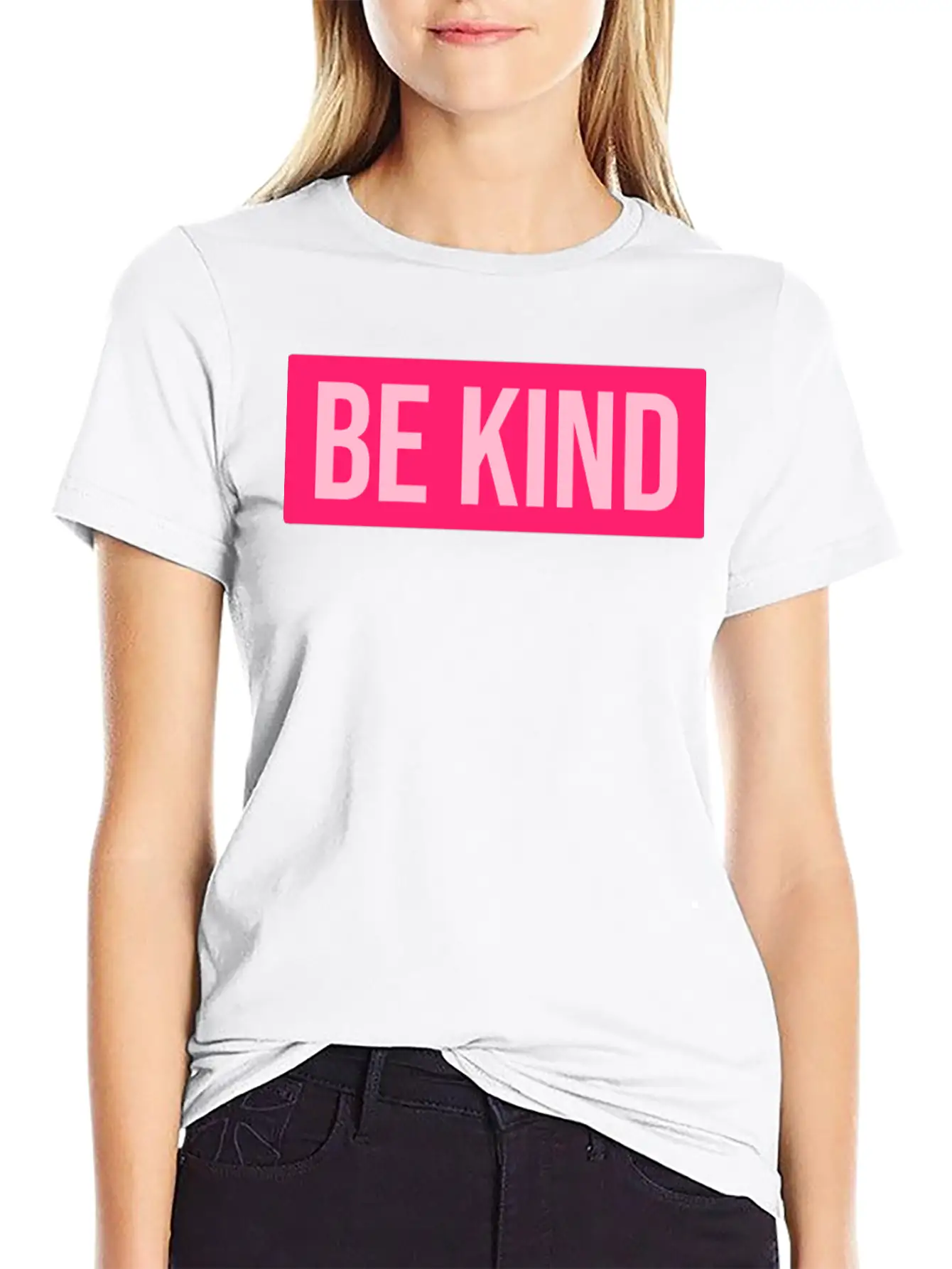 Pink Be Kind Unisex Casual T-Shirt – Clean Design For Daily Comfort