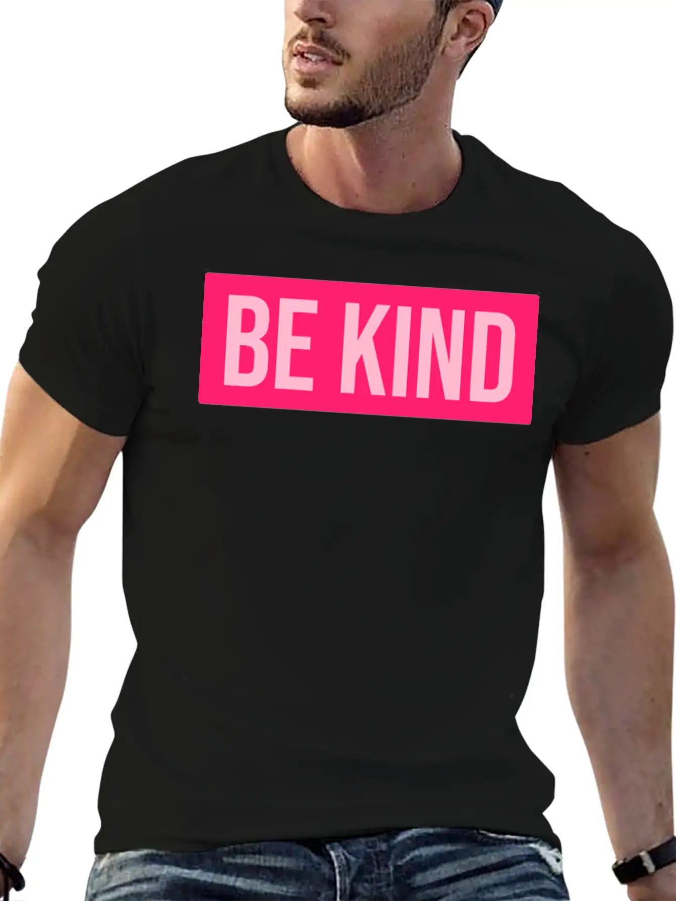 Pink Be Kind Unisex Casual T-Shirt – Clean Design For Daily Comfort