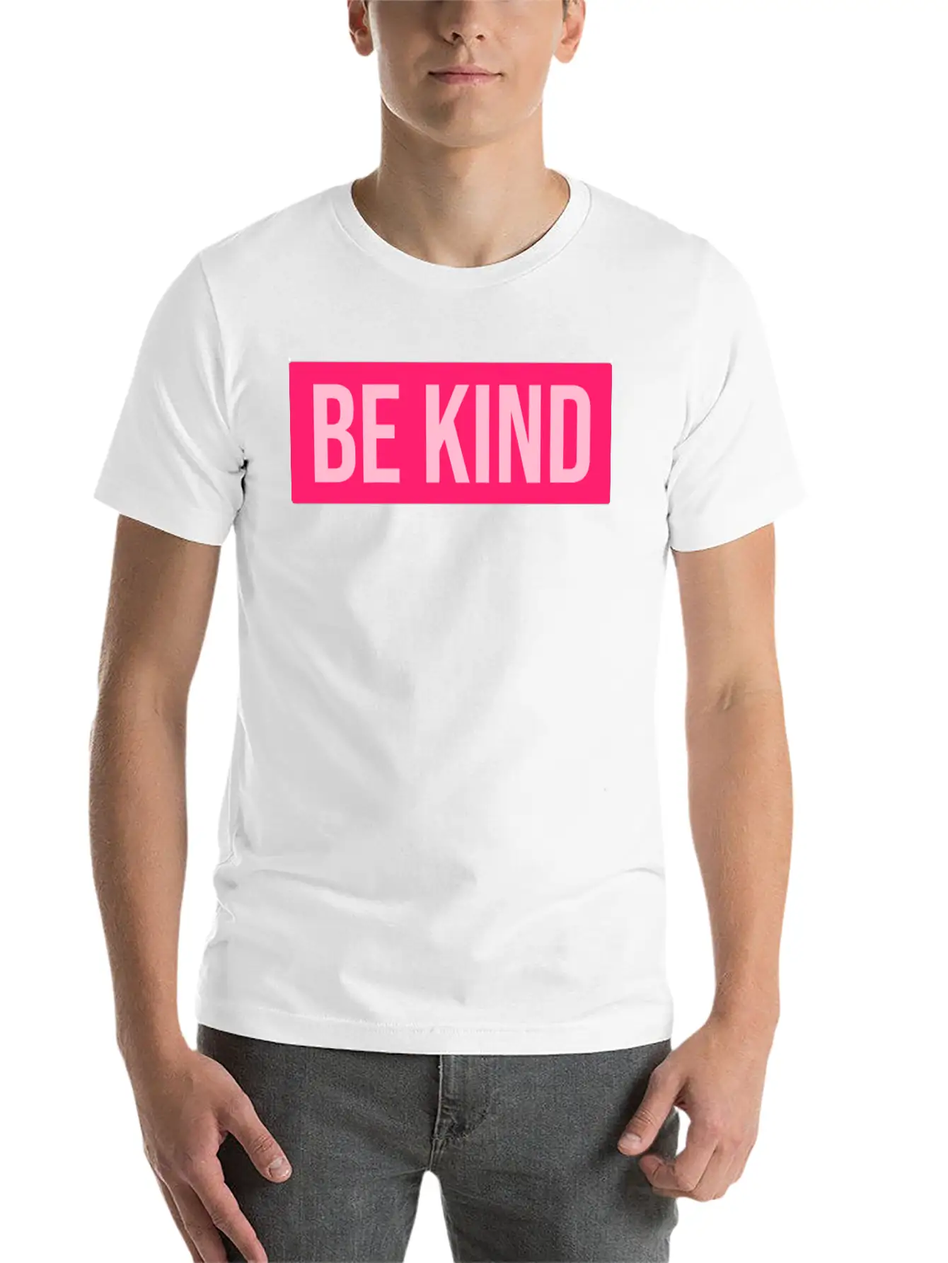 Pink Be Kind Unisex Casual T-Shirt – Clean Design For Daily Comfort