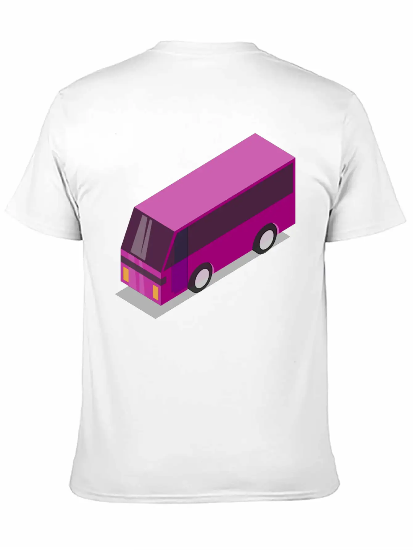 Pink Bus Unisex Casual T-Shirt – Clean Design For Daily Comfort