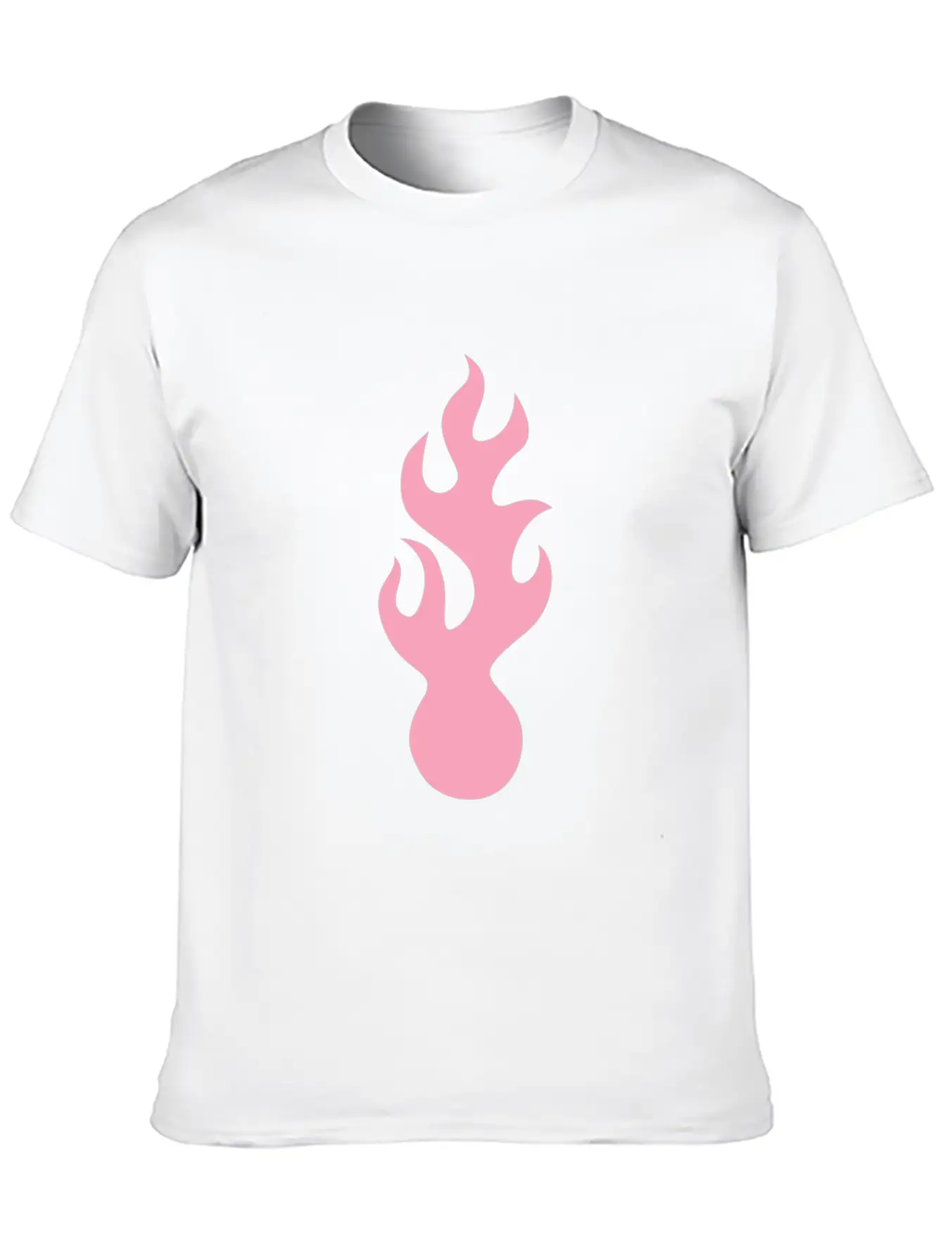Pink Flame Tribal Art Tribe Floral Paleo Cave Lightweight Cotton T-Shirt – Daily Comfort Graphic Shirt