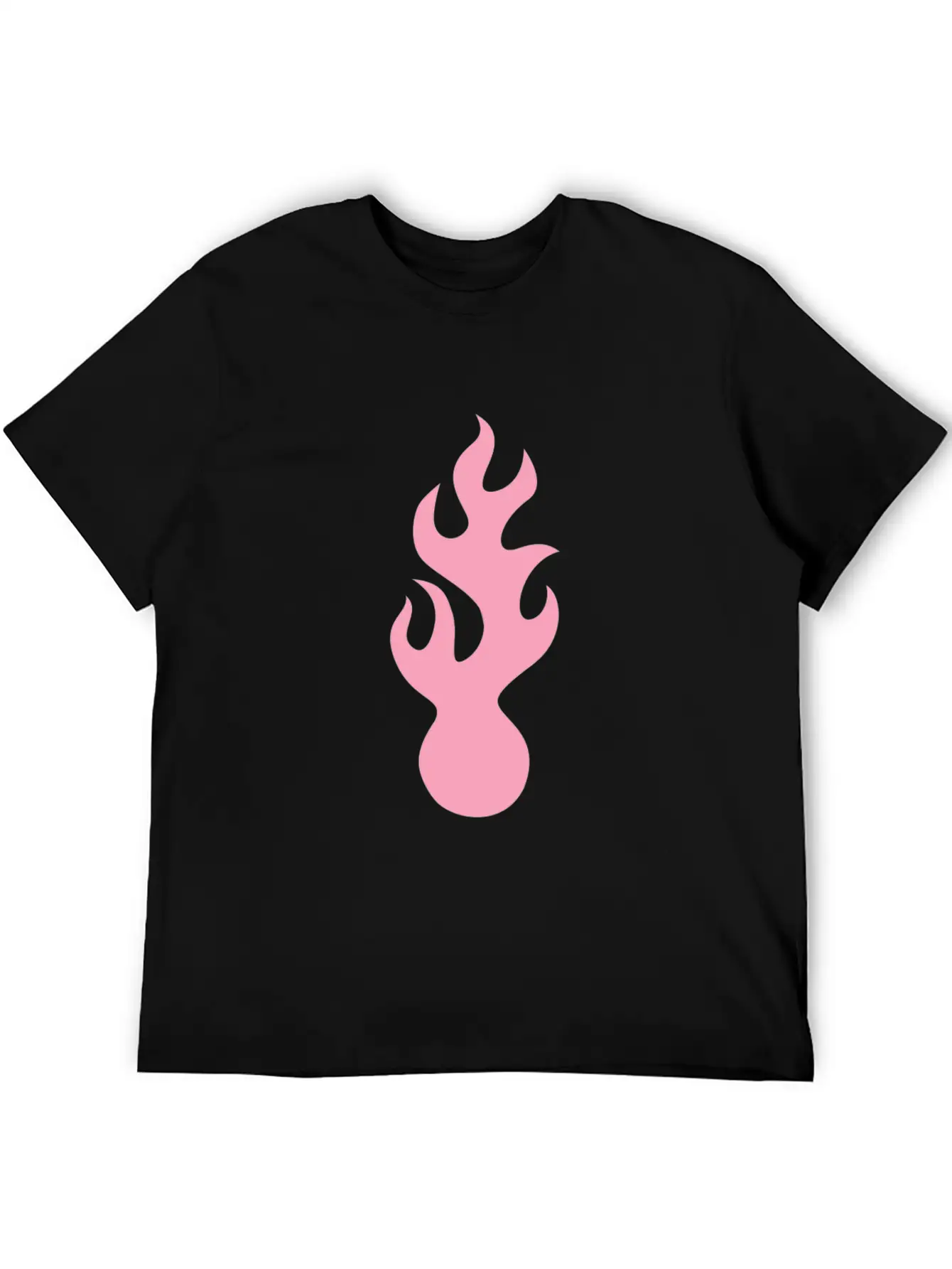 Pink Flame Tribal Art Tribe Floral Paleo Cave Lightweight Cotton T-Shirt – Daily Comfort Graphic Shirt