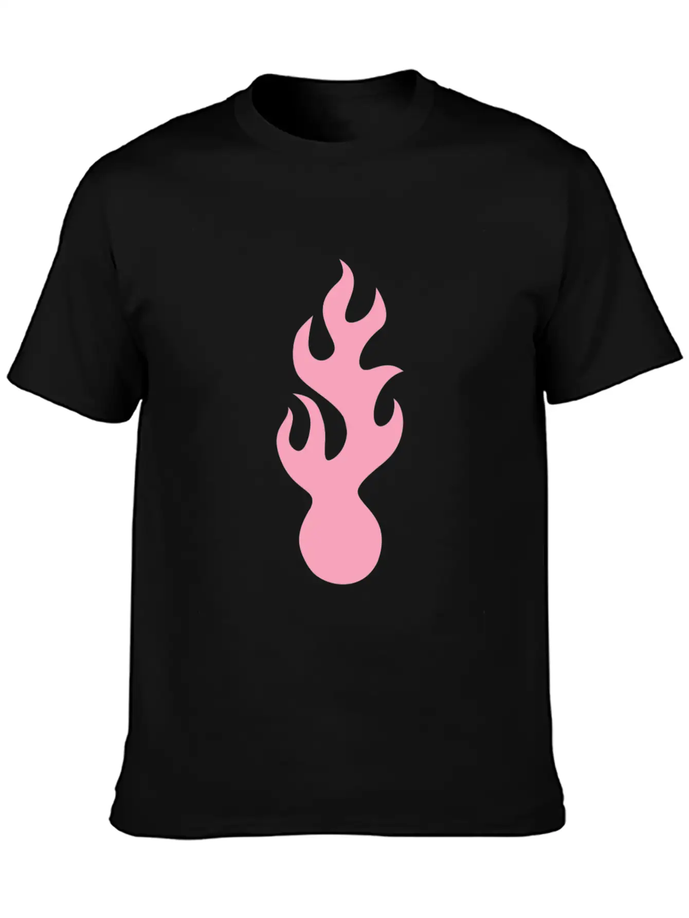 Pink Flame Tribal Art Tribe Floral Paleo Cave Lightweight Cotton T-Shirt – Daily Comfort Graphic Shirt