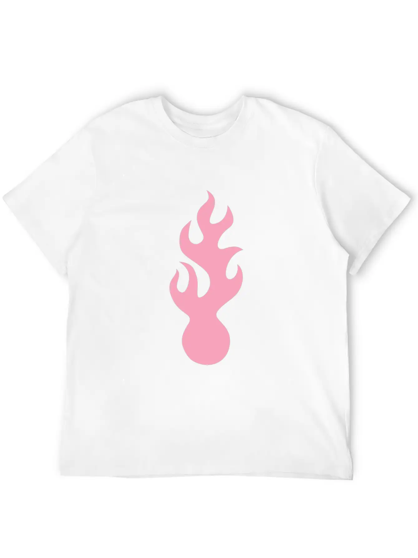 Pink Flame Tribal Art Tribe Floral Paleo Cave Lightweight Cotton T-Shirt – Daily Comfort Graphic Shirt