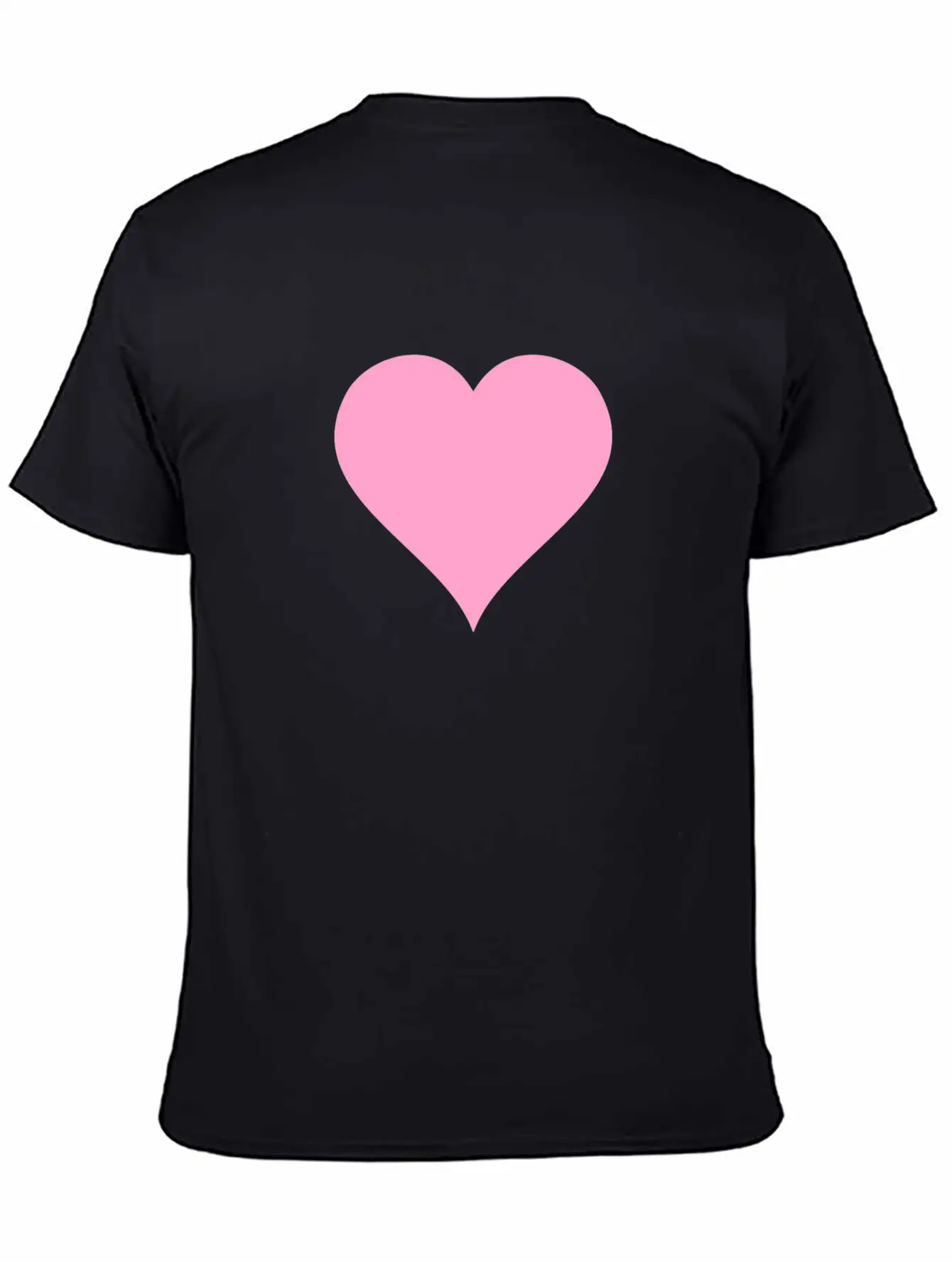 Pink Heart Modern Fit Casual T-Shirt – Clean And Versatile Design