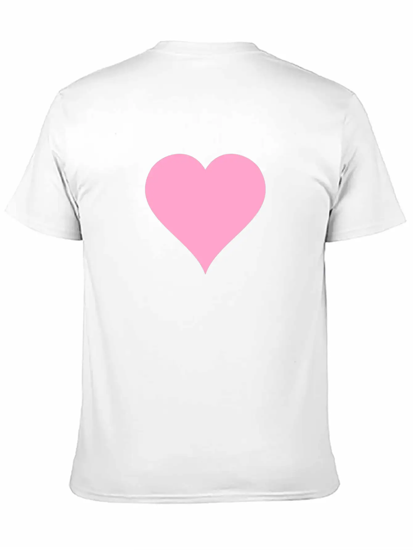 Pink Heart Modern Fit Casual T-Shirt – Clean And Versatile Design