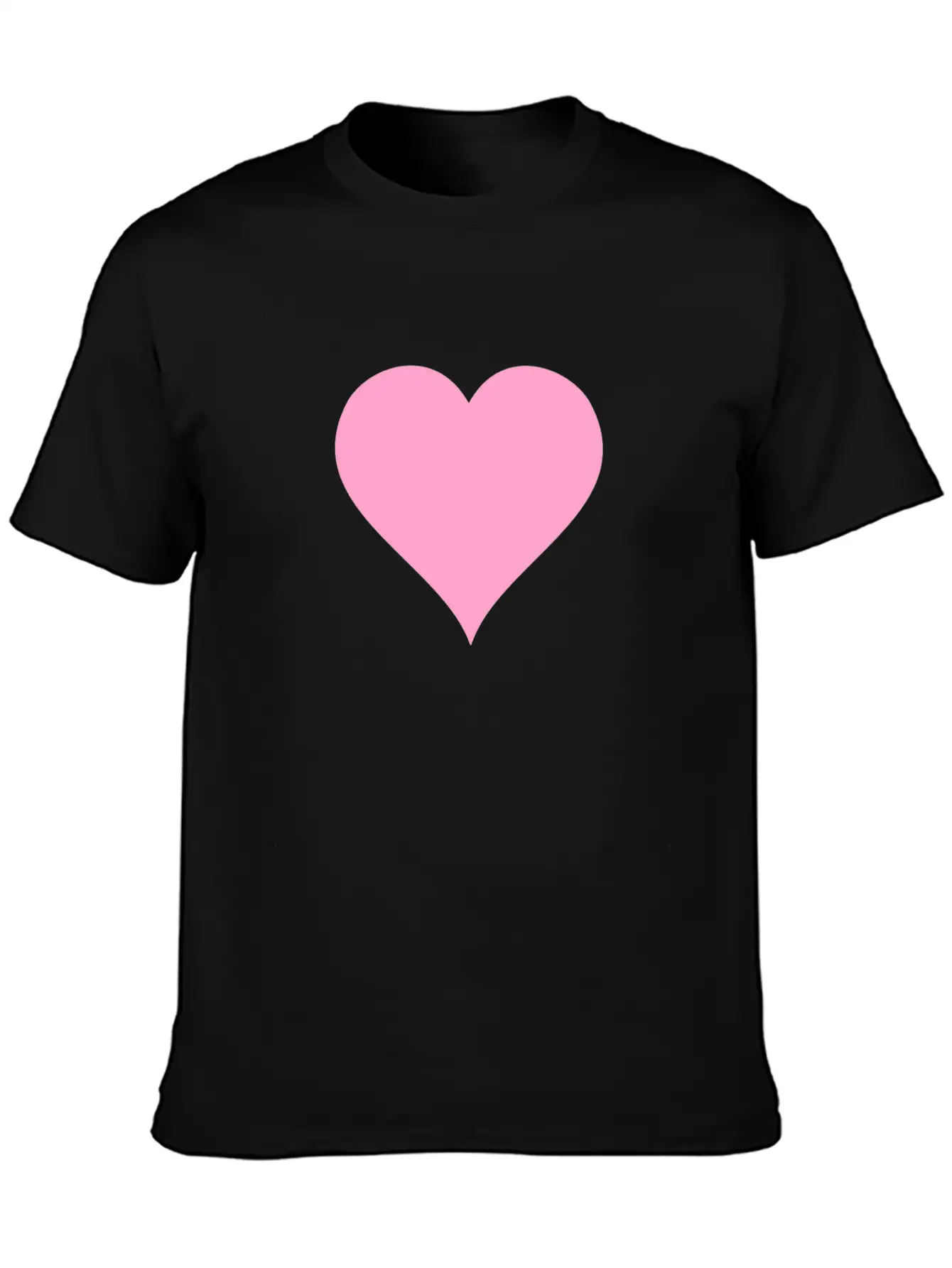 Pink Heart Modern Fit Casual T-Shirt – Clean And Versatile Design