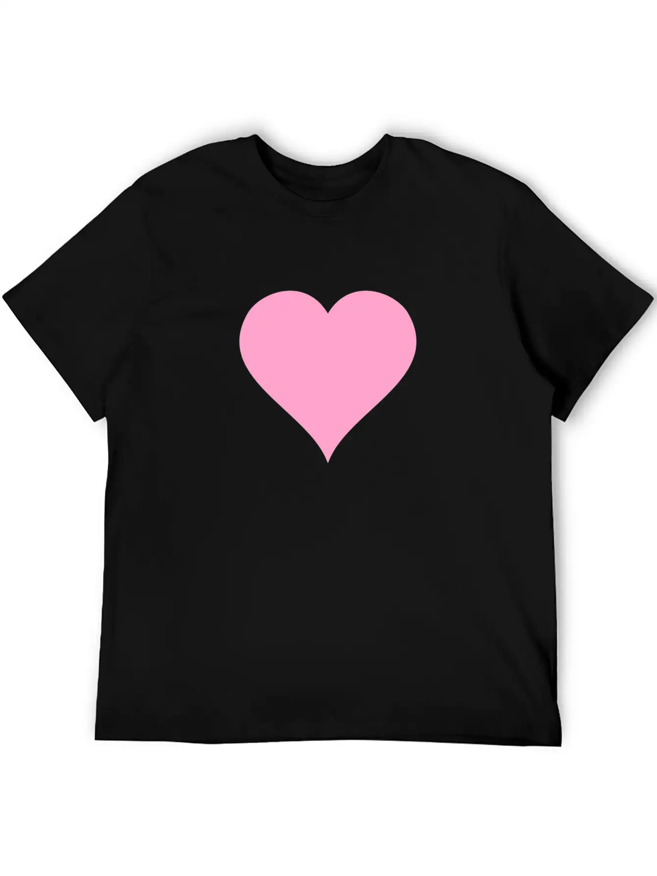 Pink Heart Modern Fit Casual T-Shirt – Clean And Versatile Design